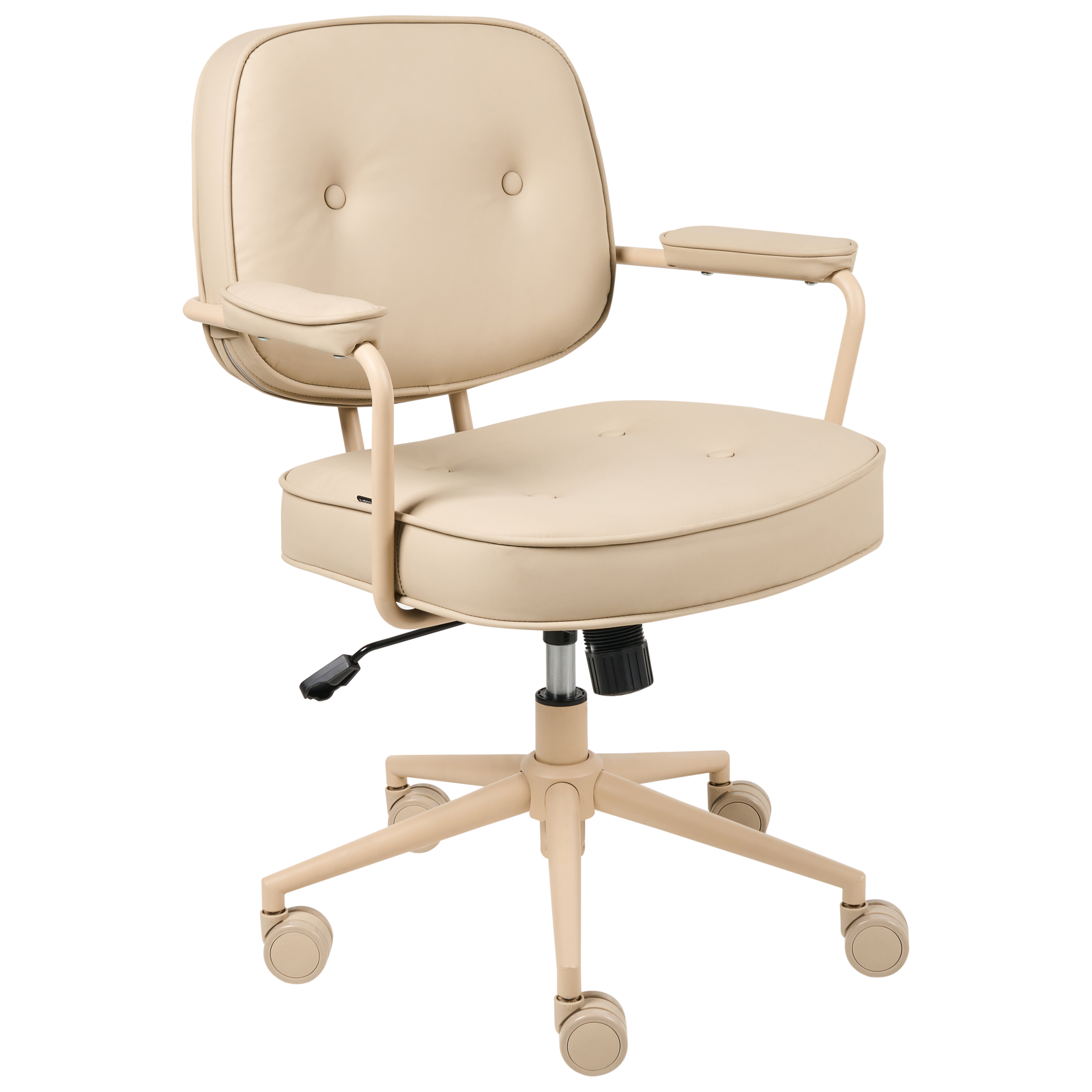 Skrivbordsstol PARAMUS Konstläder Beige