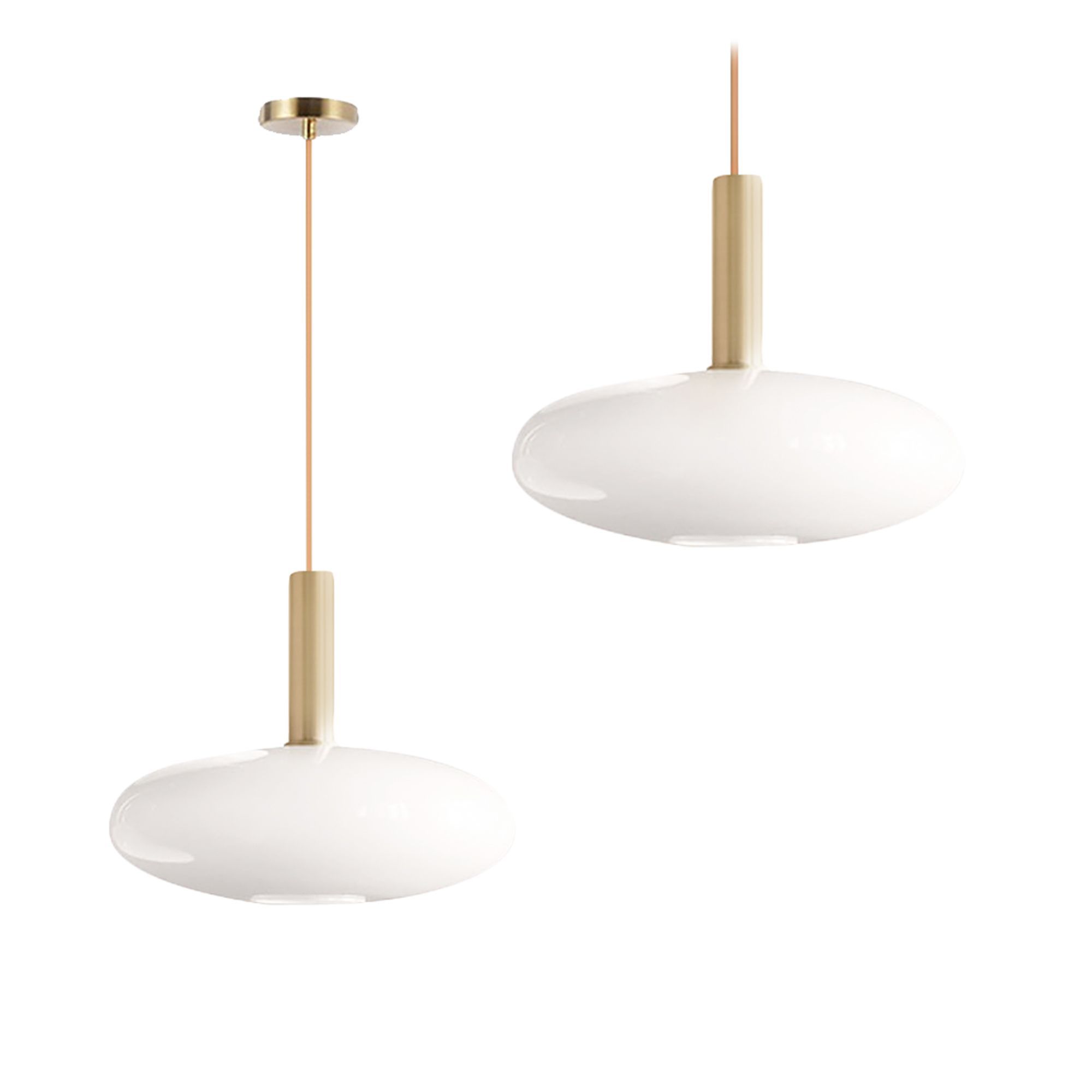 TOOLIGHT hängande taklampa APP668-1CP Guld/Vit 24x30x80cm