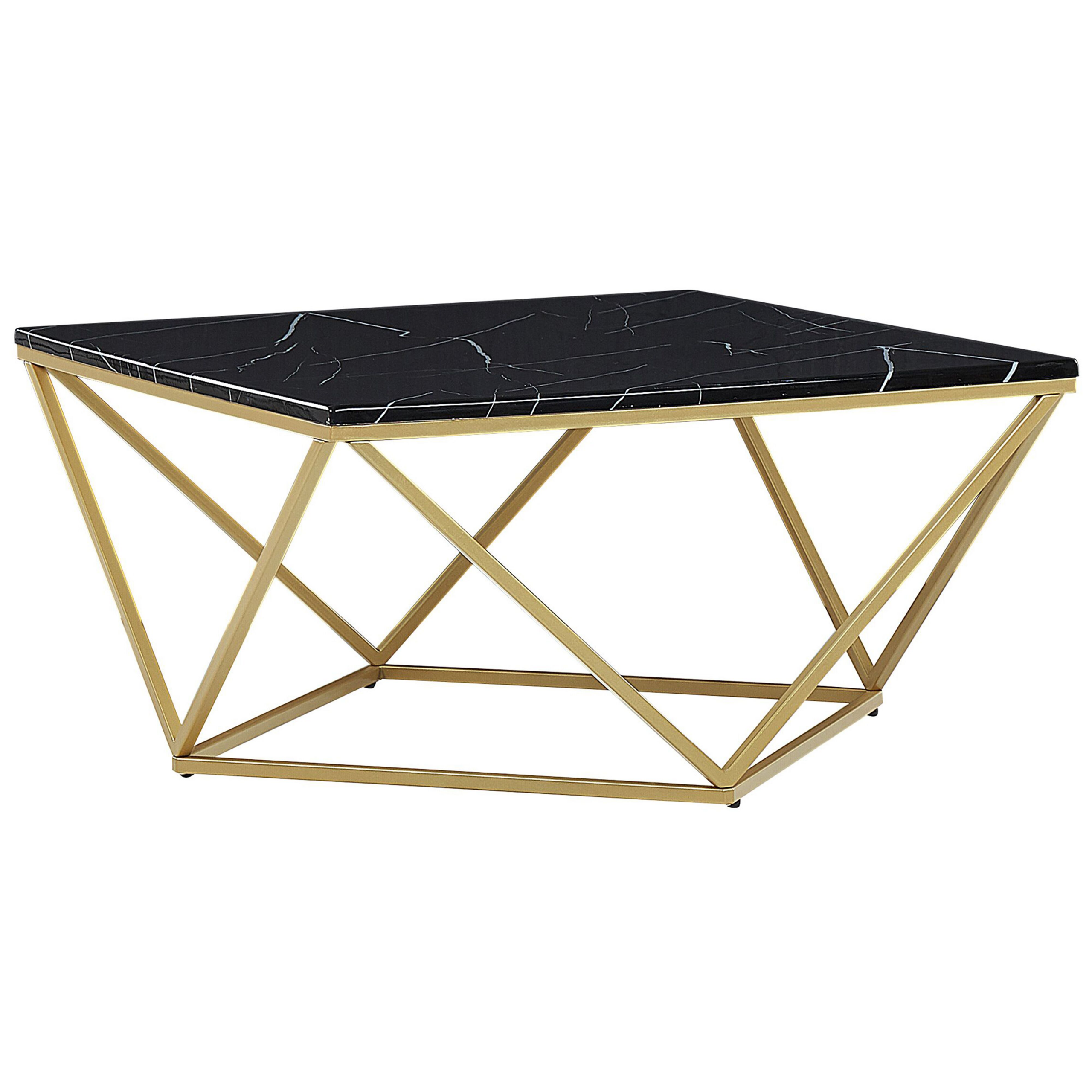 Soffbord MALIBU Svart marmor