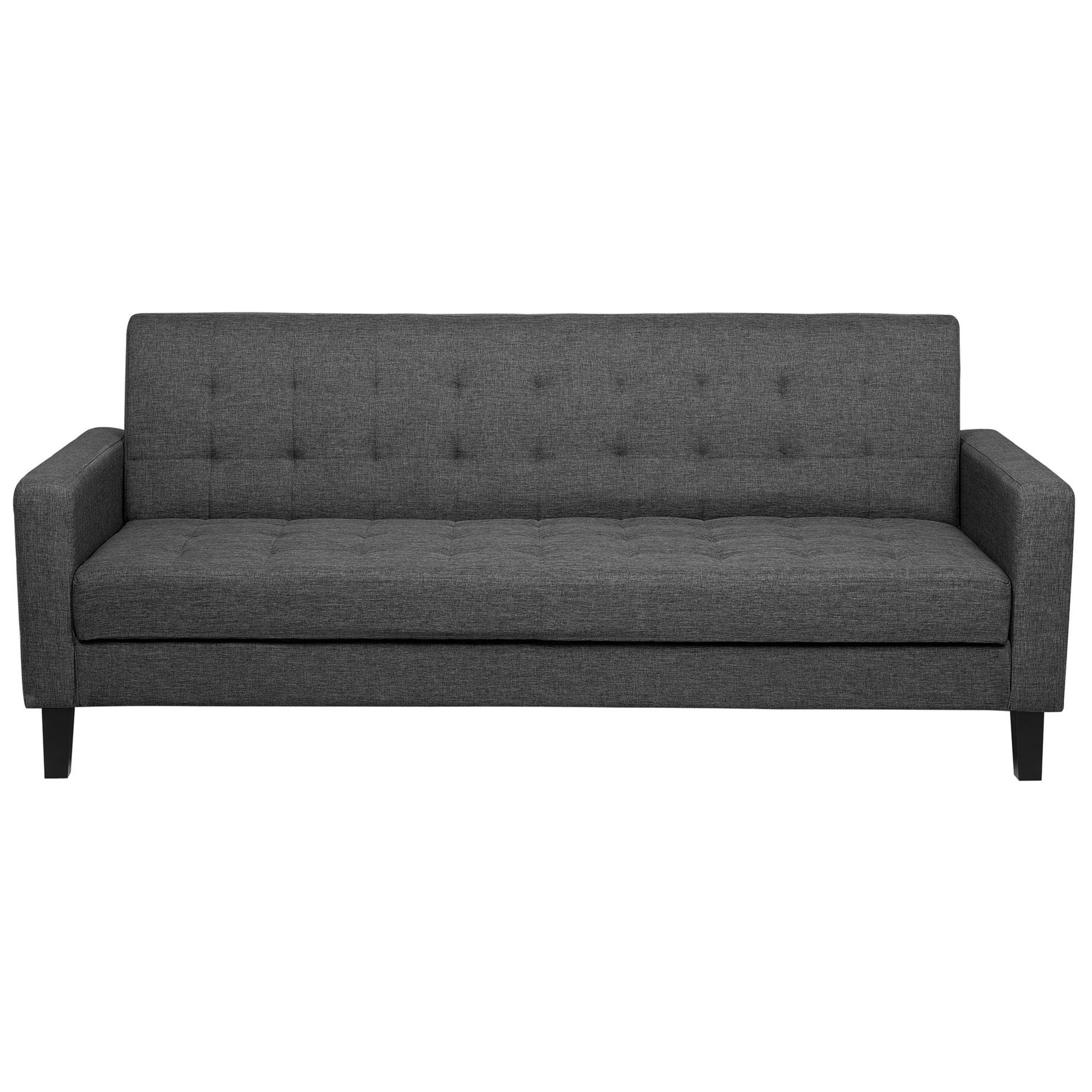 Bäddsoffa 3-sits VEHKOO Mörkgrå