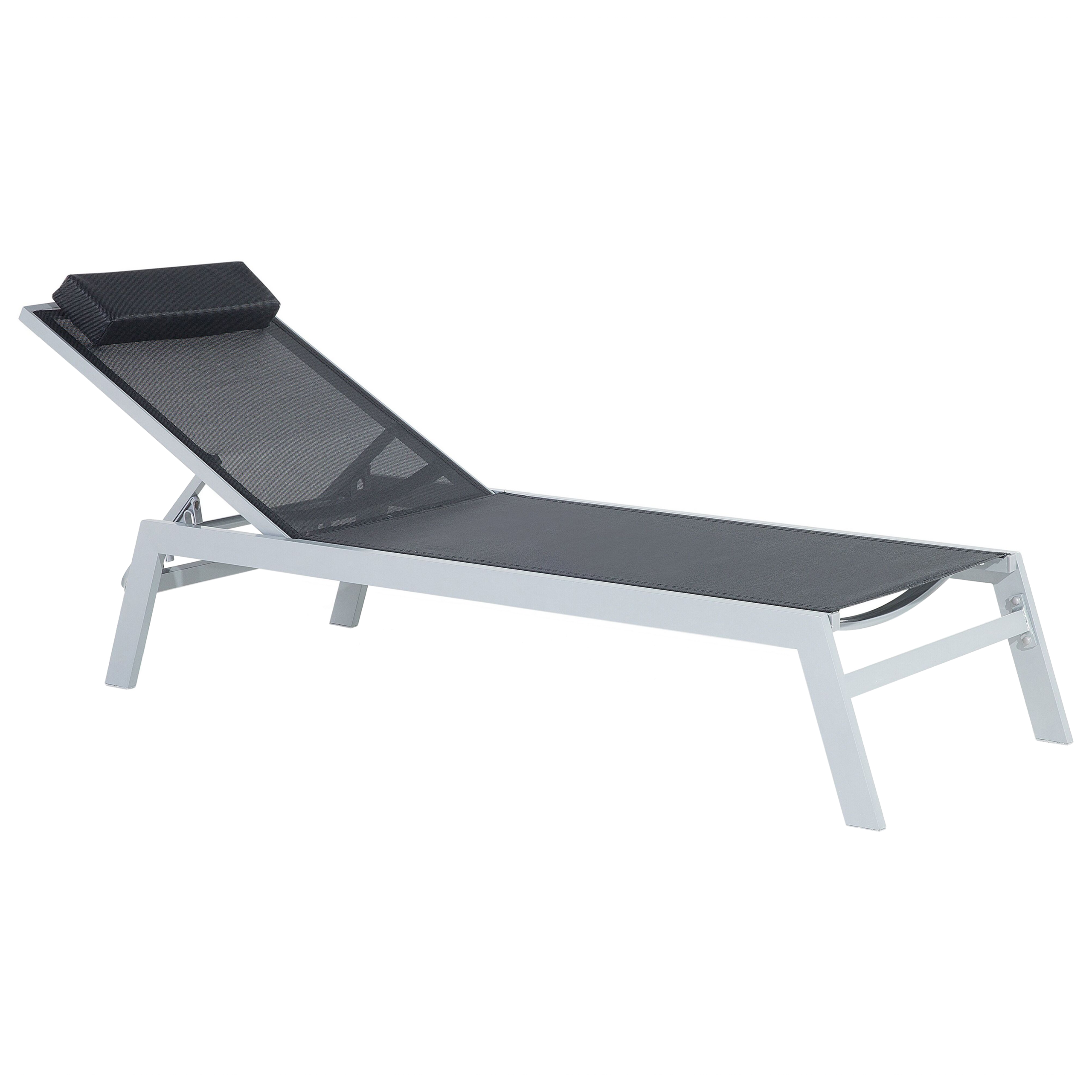 Solstol CATANIA Metall Svart