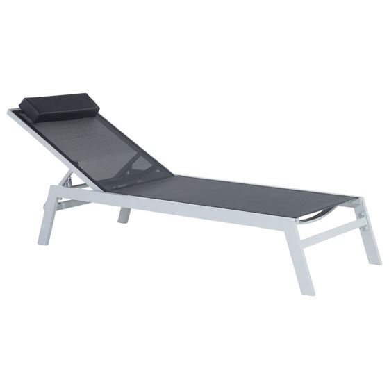 Solstol CATANIA Metall Svart