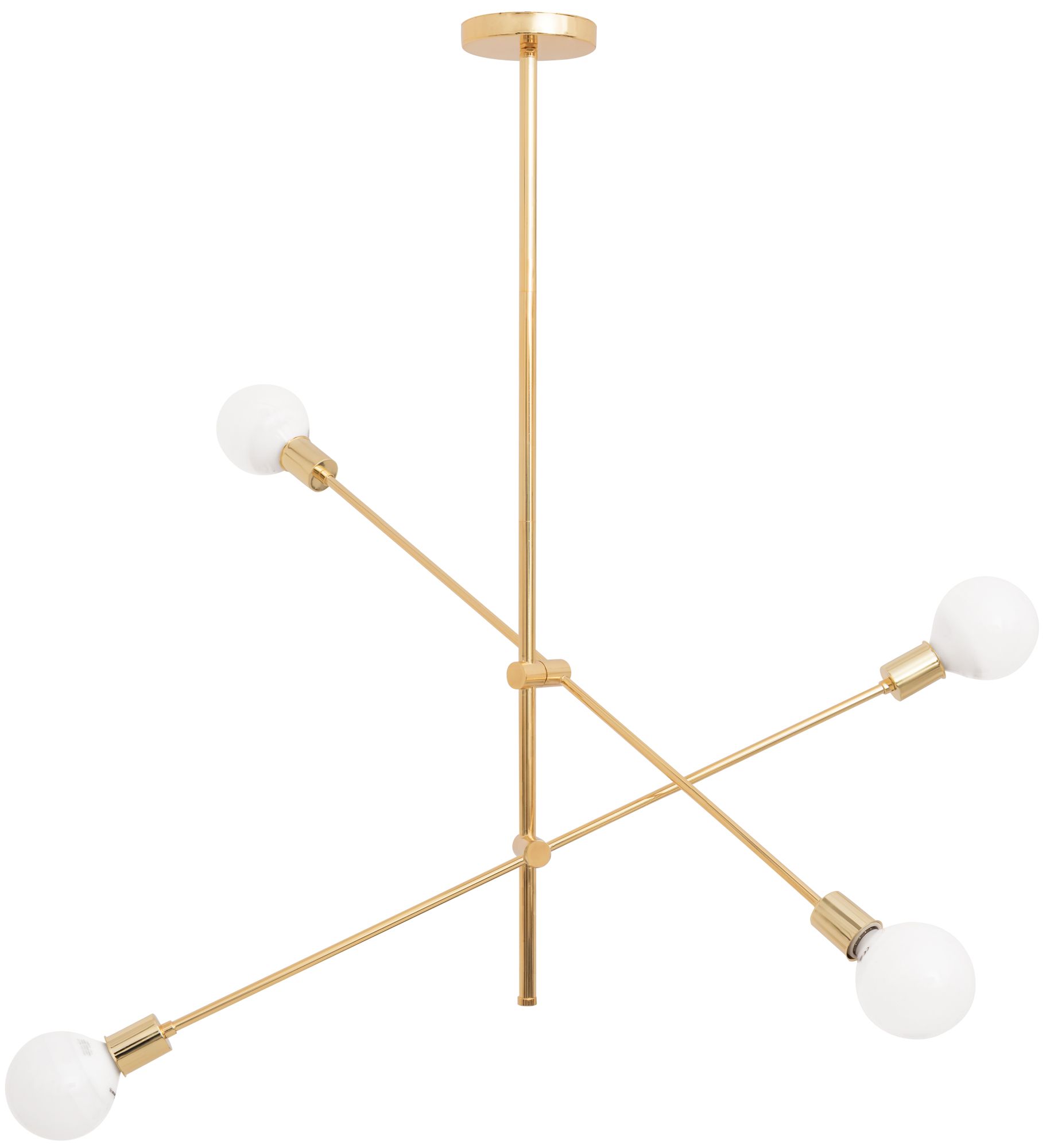 TOOLIGHT hängande taklampa APP479-4C Guld 81,5x12x85cm