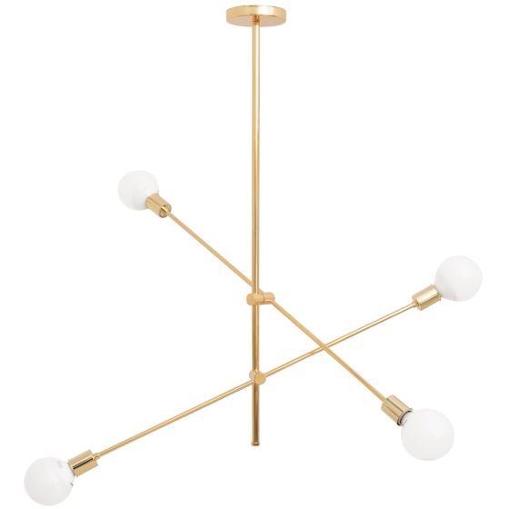 TOOLIGHT hängande taklampa APP479-4C Guld 81,5x12x85cm