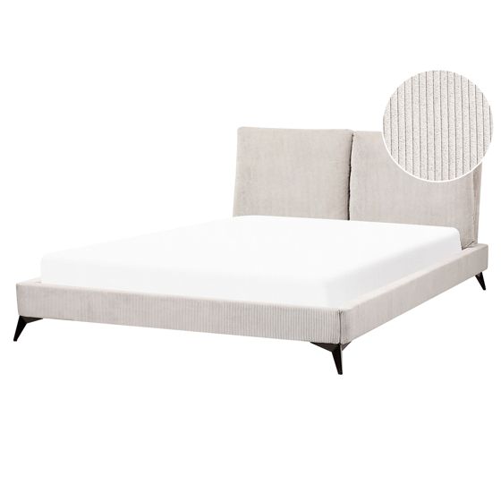 Säng med lamellram Manchester MELLE 160 x 200 cm Ljusbeige