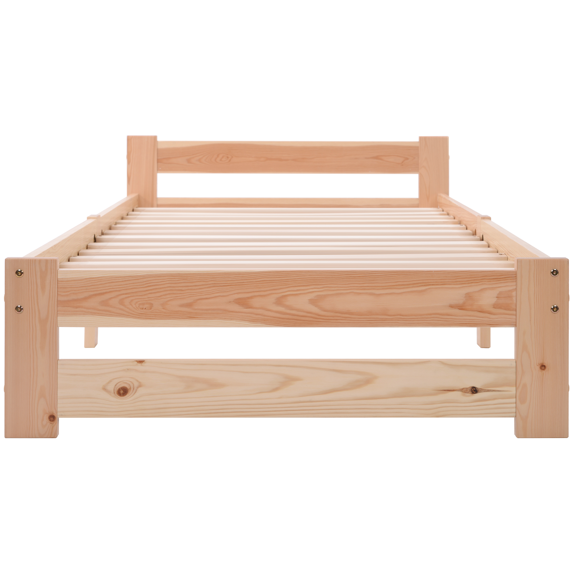 Futon-säng 90 x 200 cm, massivt trä