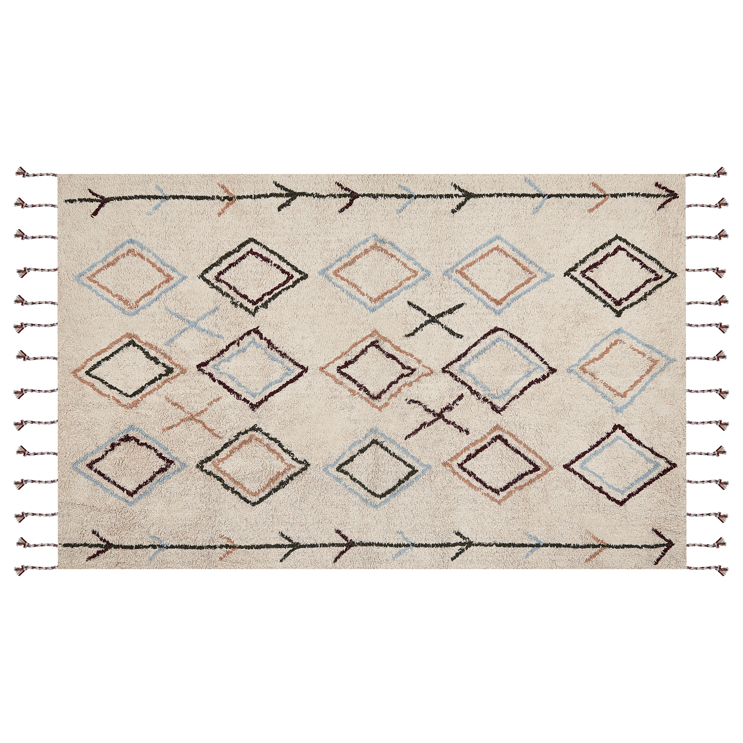 Matta CORUM Beige 140 x 200 cm Bomull