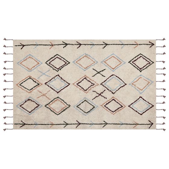Matta CORUM Beige 140 x 200 cm Bomull