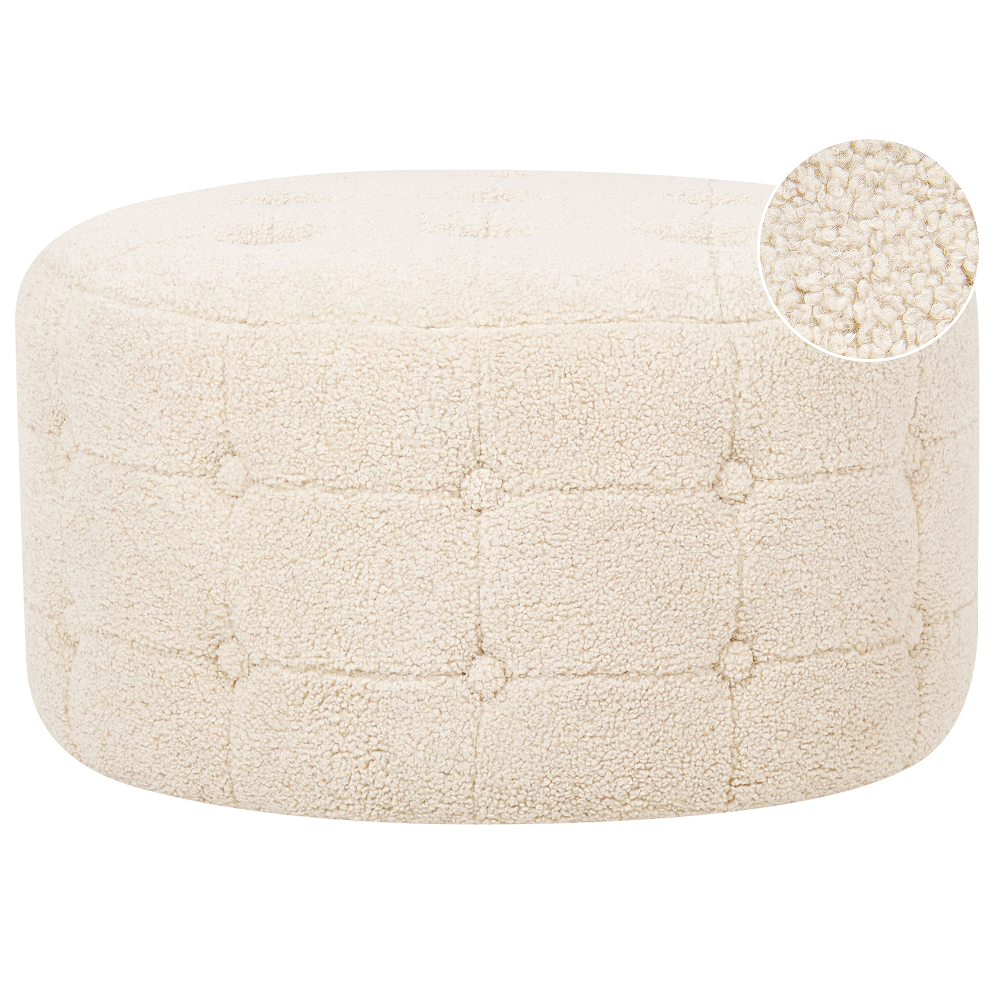 Sittpuff TAMPA Bouclé Beige