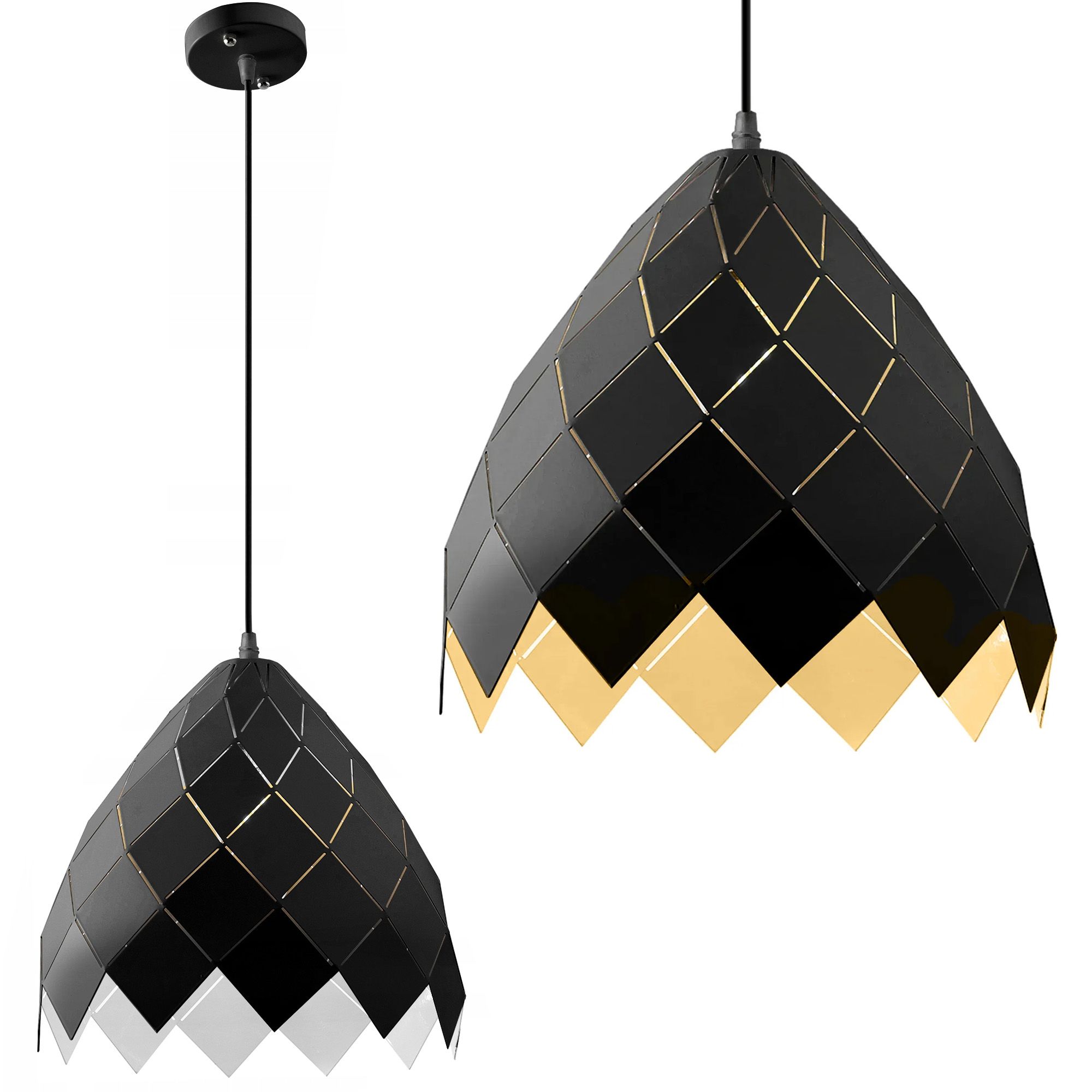 TOOLIGHT hängande taklampa APP338-1CP Svart 28,5x29,5x28,5cm
