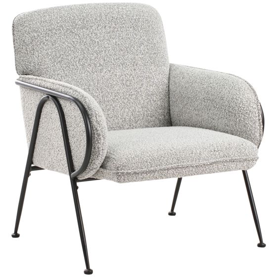 Fåtölj TRYSNES Svart/ Vit