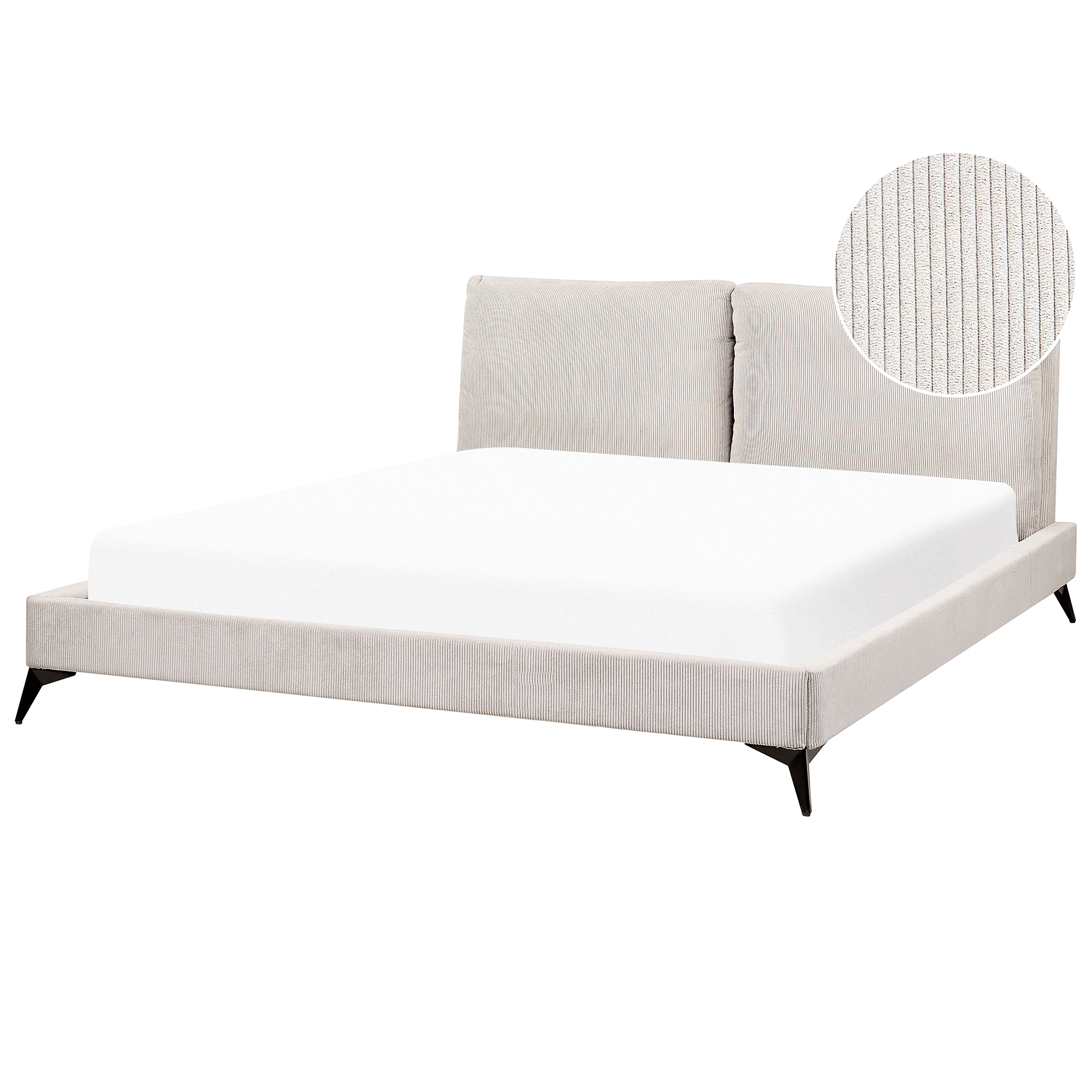 Säng med lamellram Manchester MELLE 180 x 200 cm Ljusbeige