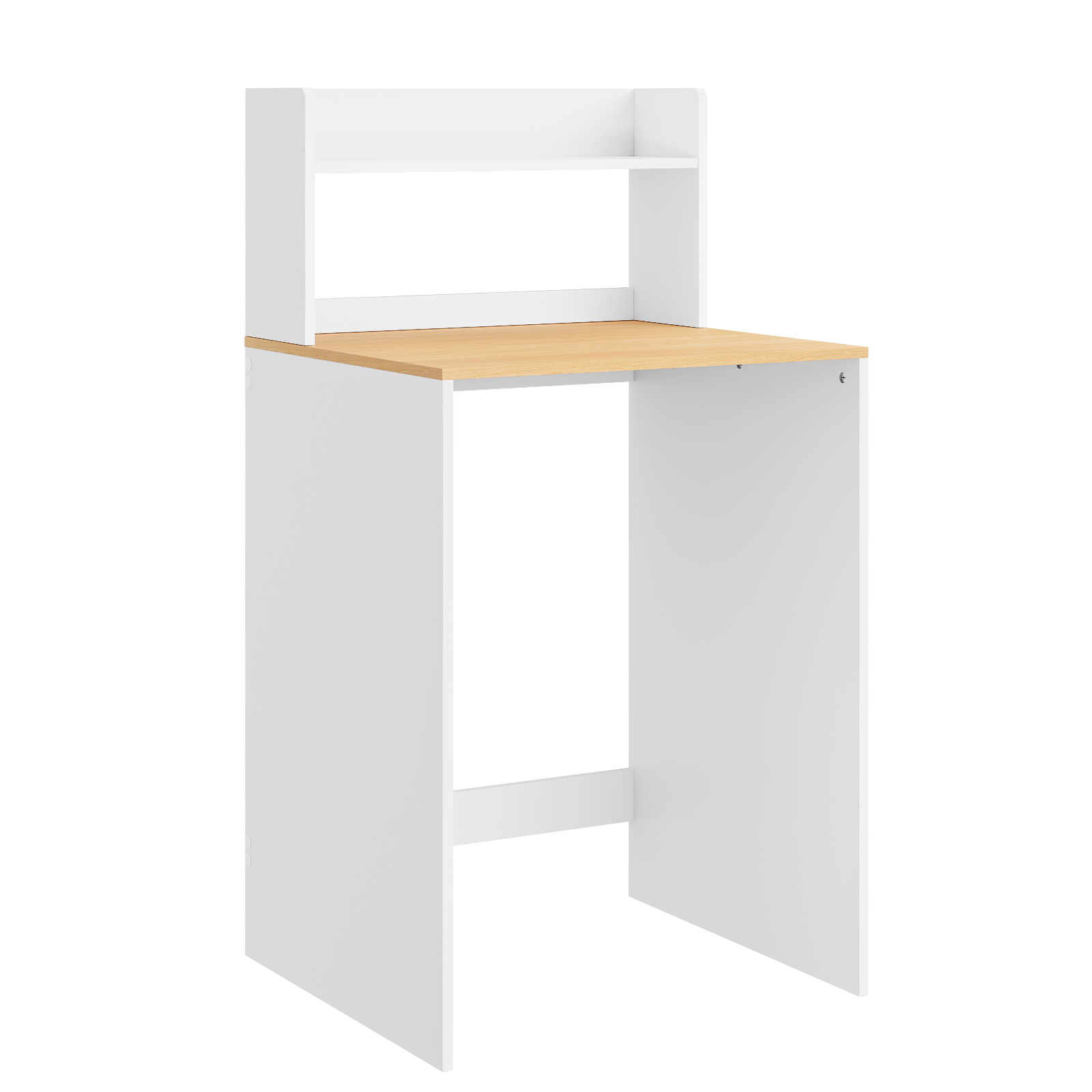 Skåp med öppen hylla vit 66x60x126.5 cm BZR224-WN