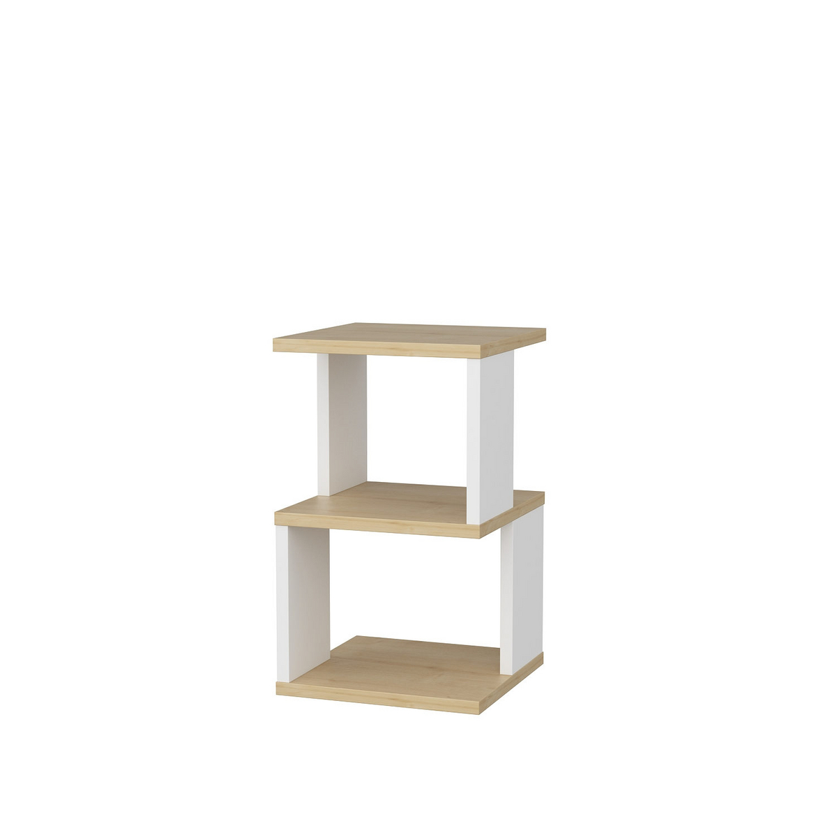 Norda Design modernt skandinaviskt nattduksbord, 29,6 x 29,6 x 49,4 cm | 100 % melaminbelagt, 18 mm tjock