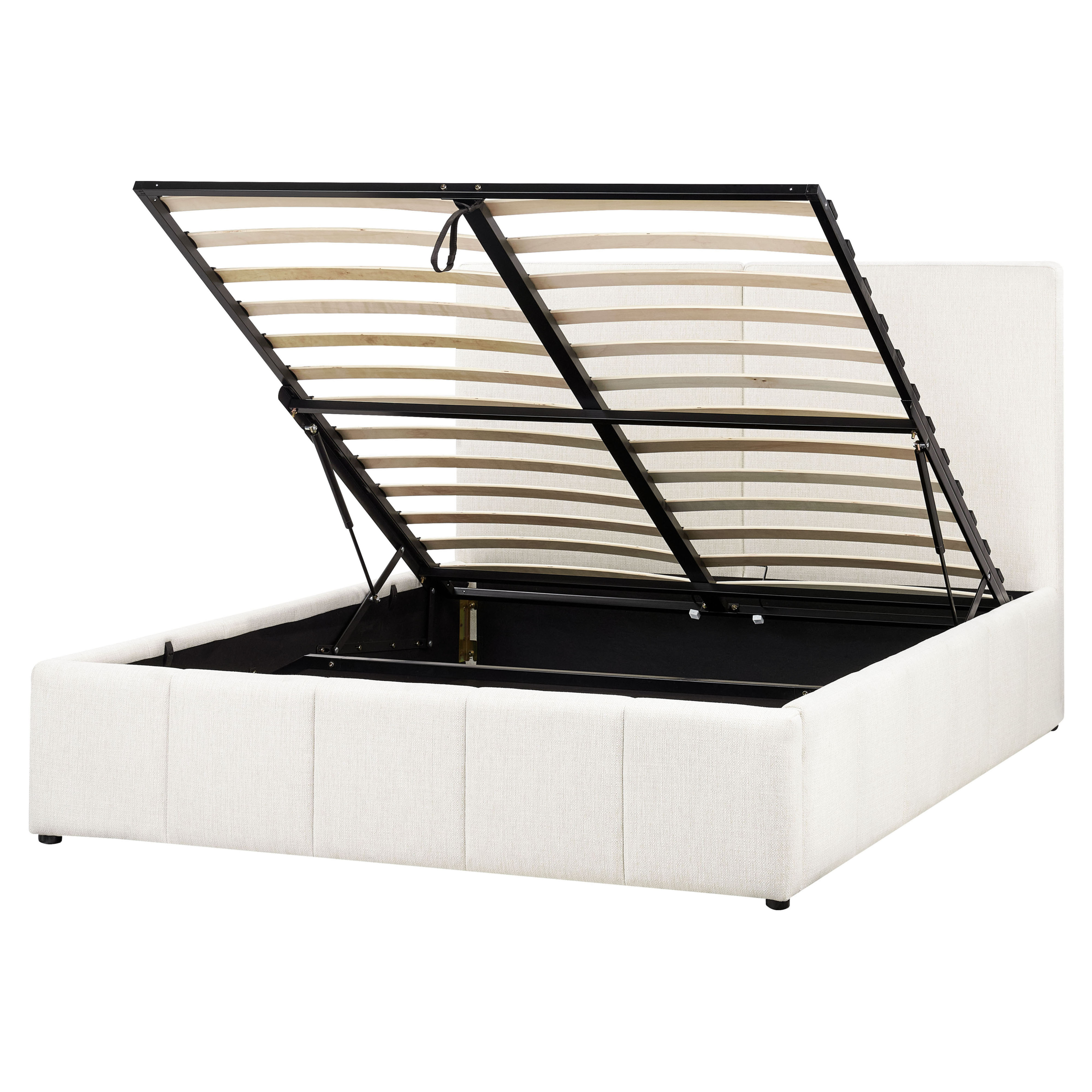 Säng med förvaring CASTELNAVET Off-White 160 x 200 cm