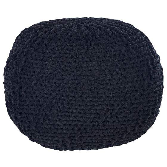 Sittpuff PRIENE Bomull Svart