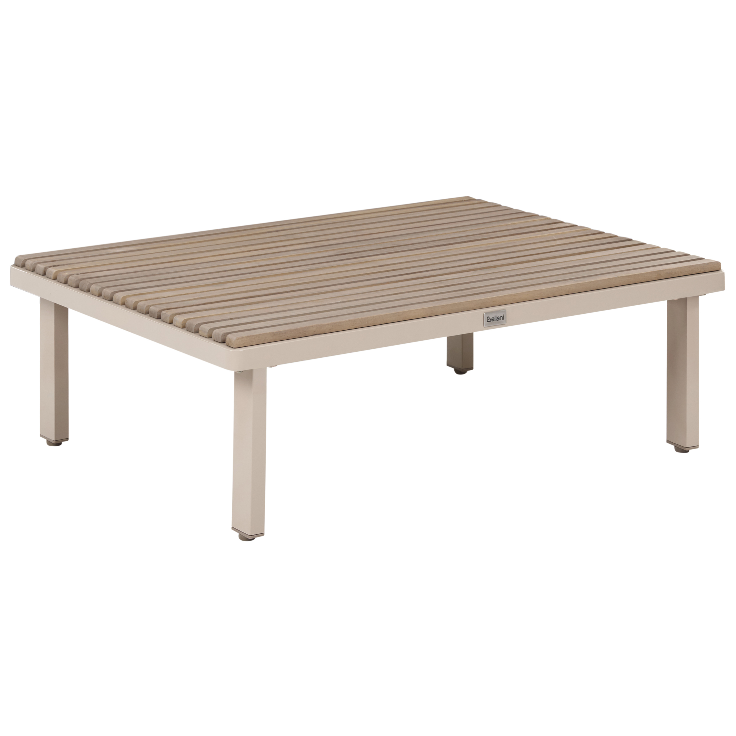 Trädgårdssoffbord FIVIZZANO 90 cm 70 cm Akaciaträ Beige