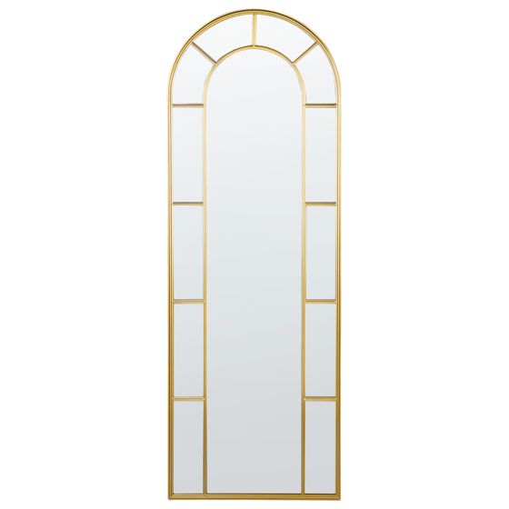 Väggspegel CROSSES 60 cm 170 cm Metall Guld