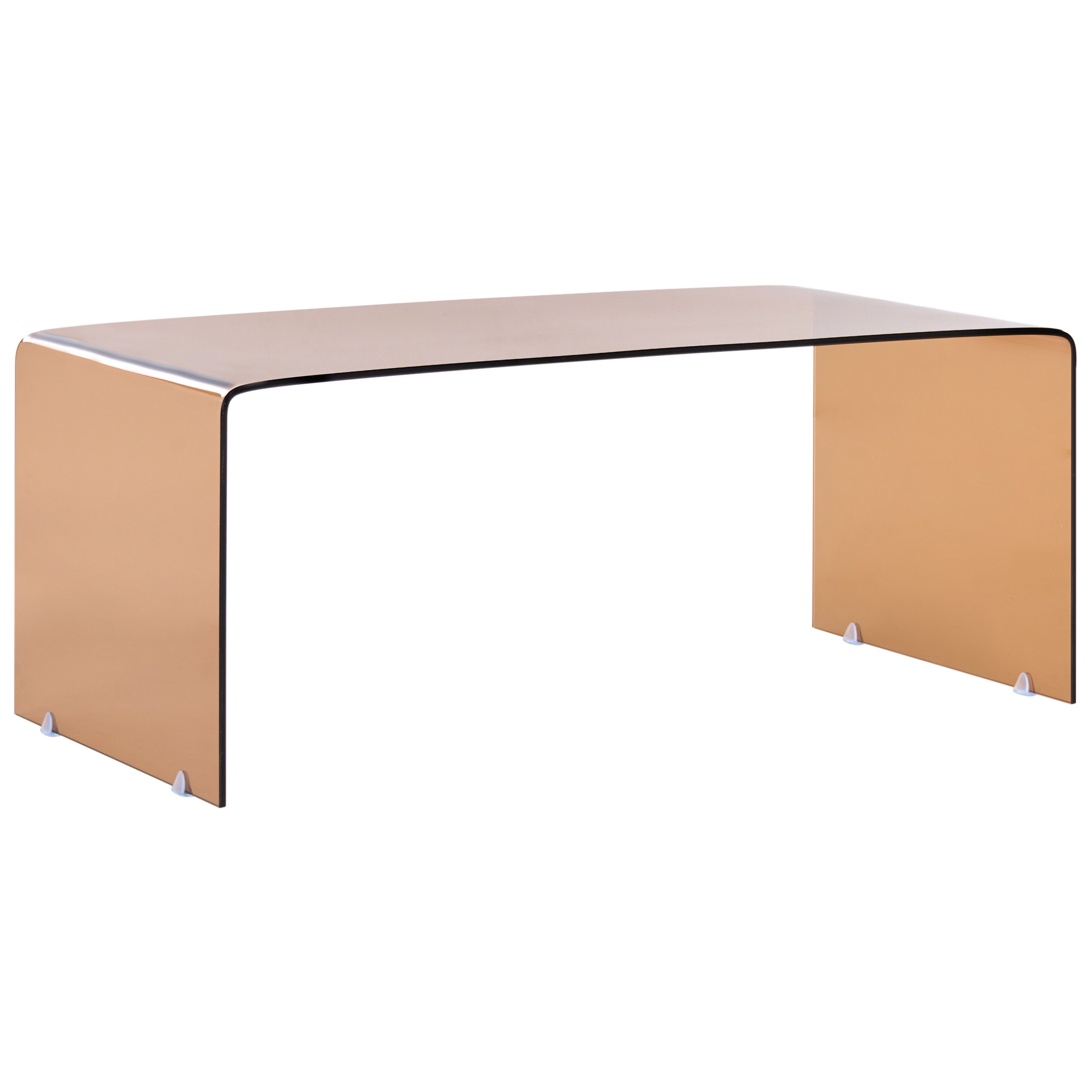 Soffbord KENDALL Härdat glas Brun