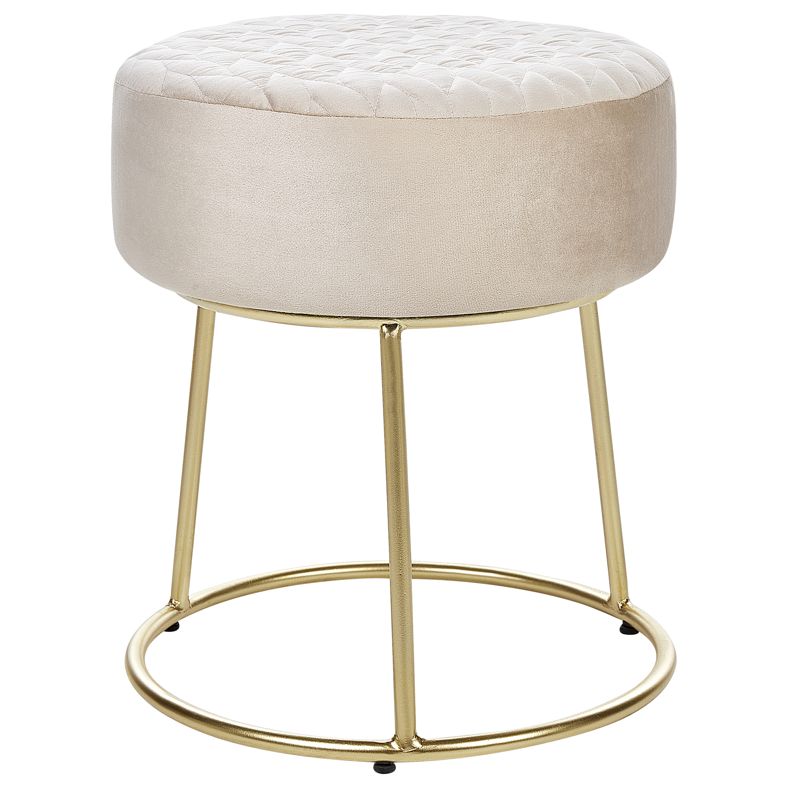 Pall DELCO Sammet Ljusbeige