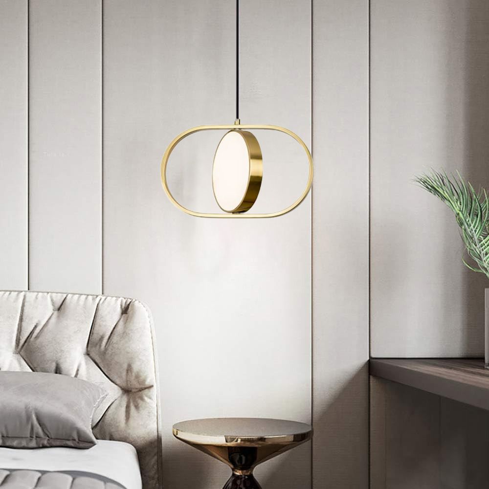 TOOLIGHT hängande taklampa LED APP1555-CP Guld 30x17,5x17,5cm