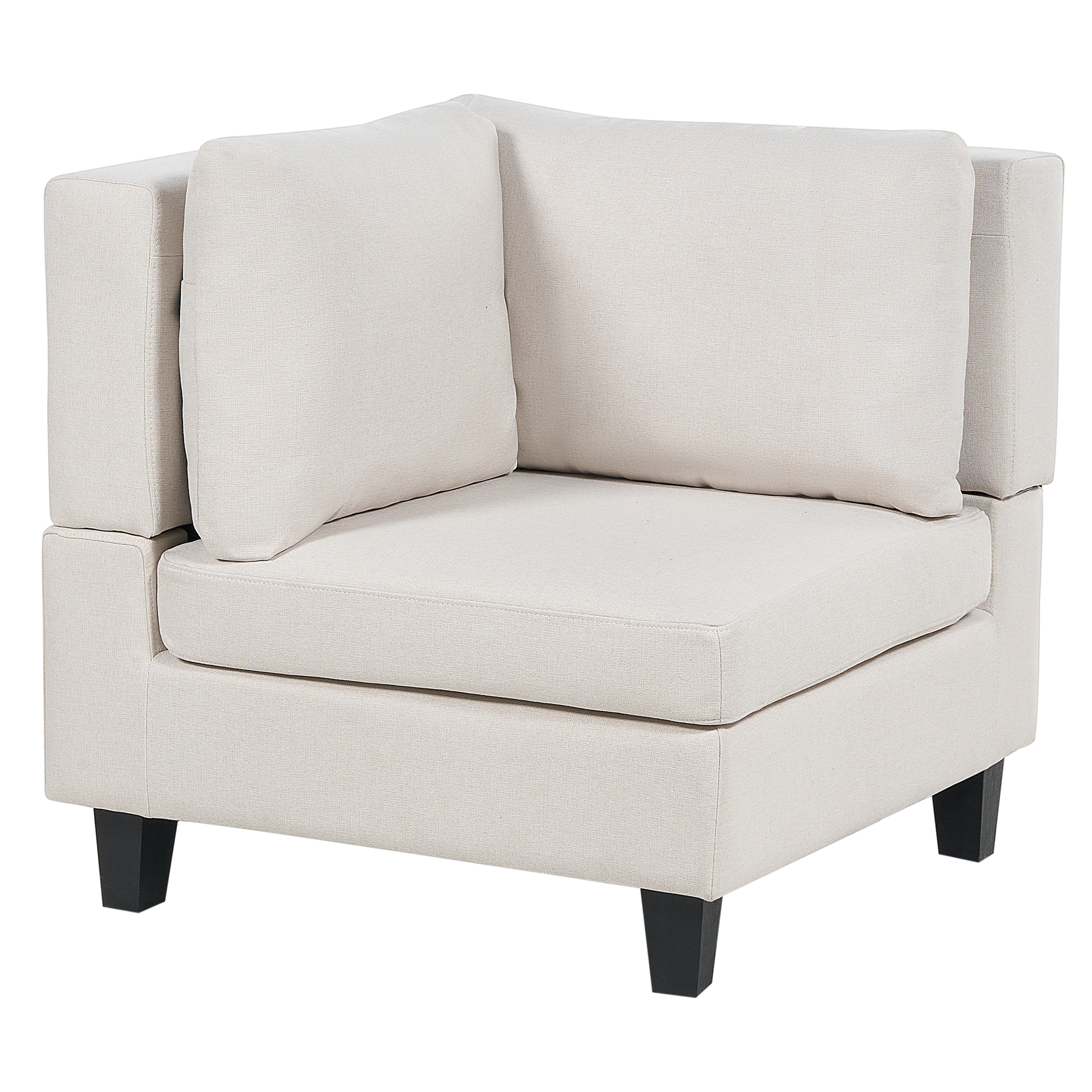 Modulär hörnsoffa 5-sits UNSTAD med fotpall Ljusbeige Vänstervänd