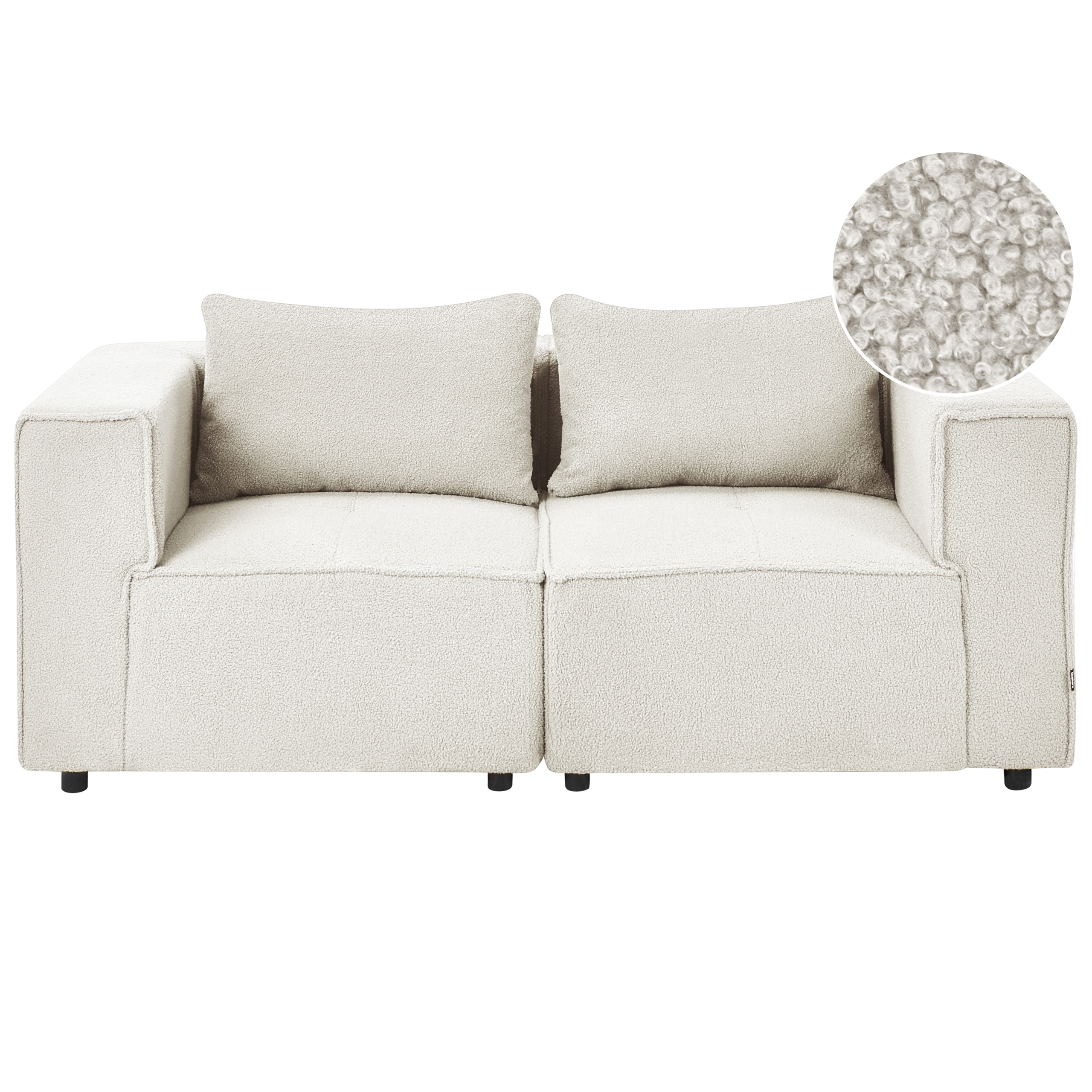 Modulsoffa 2-sits AXEBO Bouclé Off-White