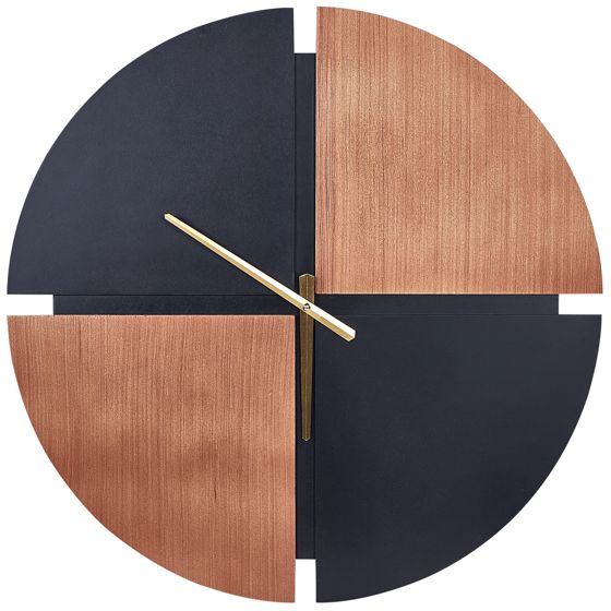 Väggklocka ARAMON 60 cm Brun/ Svart