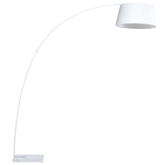 Golvlampa BENUE Metall Vit