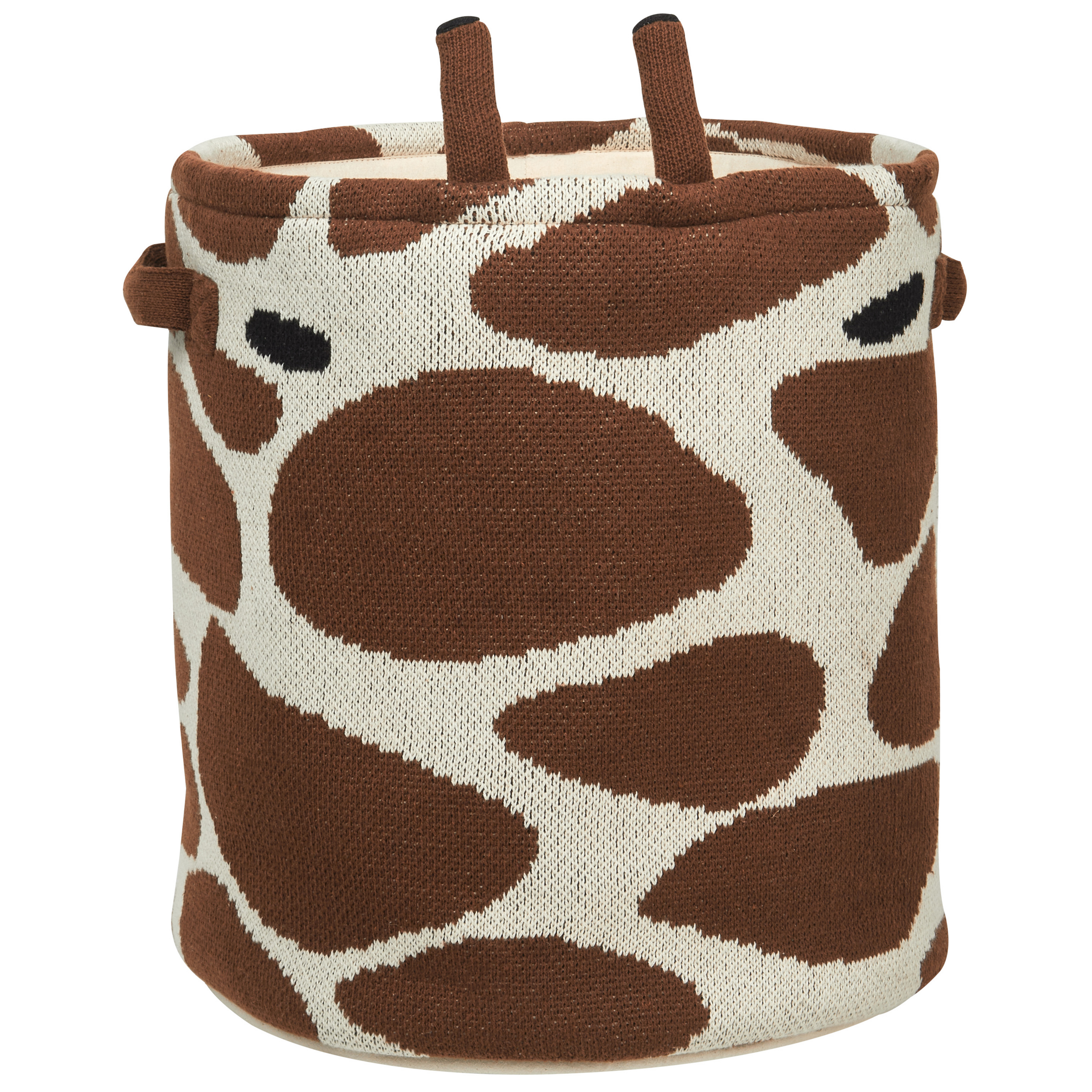 Set med 2 barnkorgar Giraff POMANG Bomull Brun