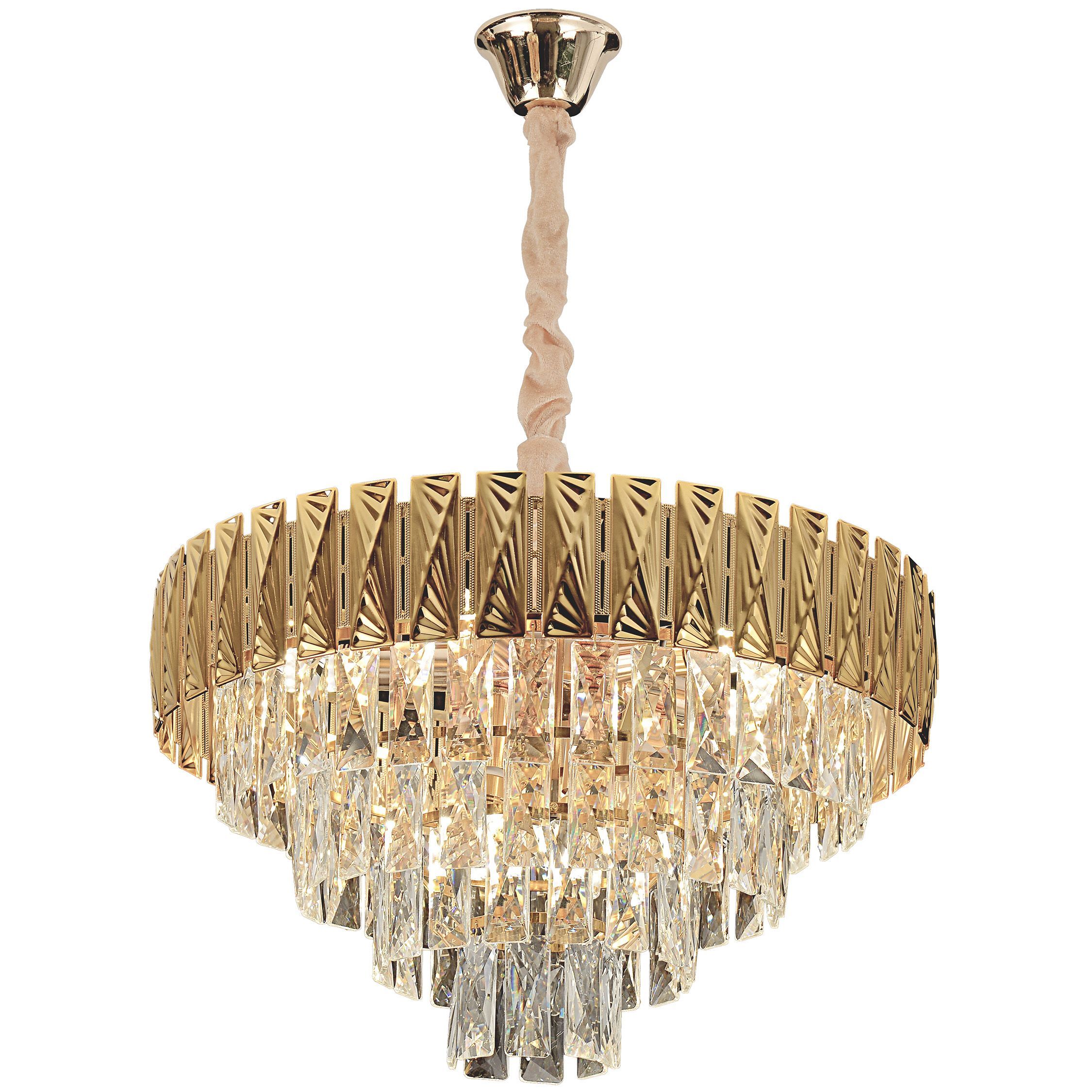 TOOLIGHT hängande taklampa G060-CP 60CM Guld 57x57x81cm