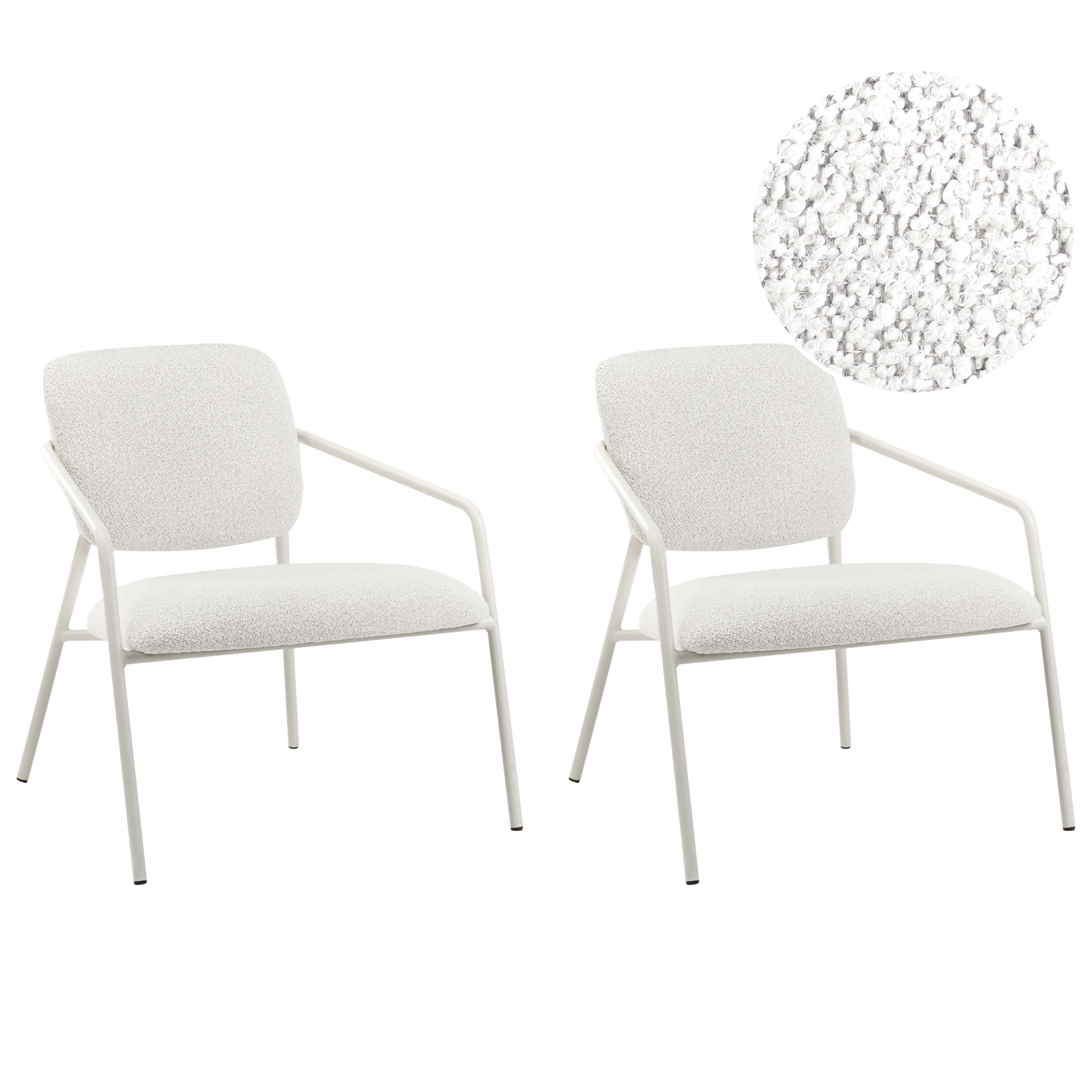Set med 2 fåtöljer LOA Off-White