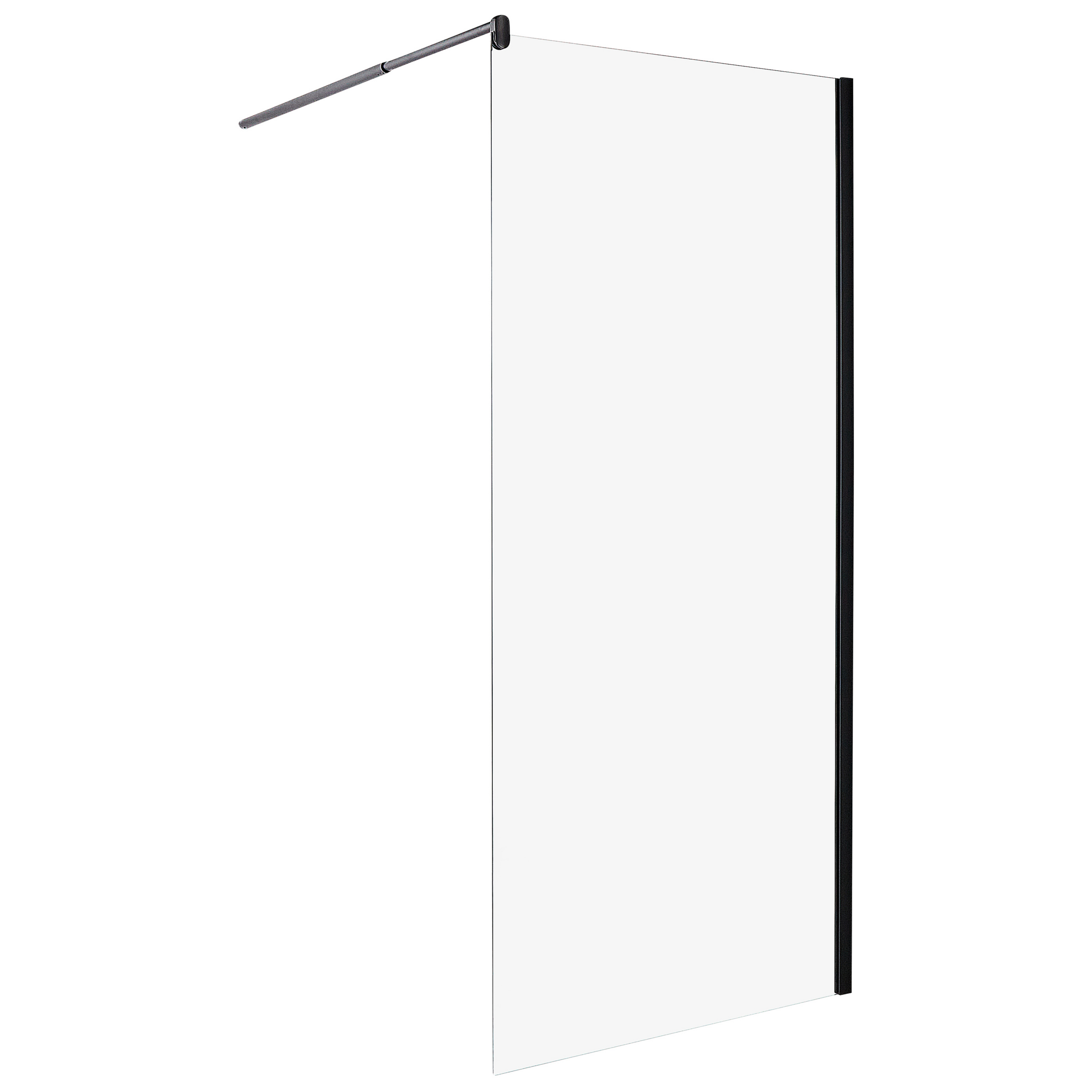 Duschskärm AHAUS 900 x 1900 mm Svart