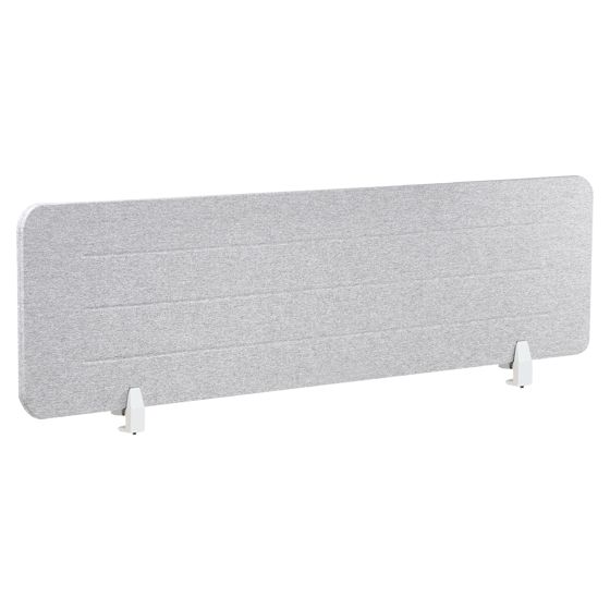 Skiljevägg för skrivbord ZIGGY 160 x 40 cm Ljusgrå