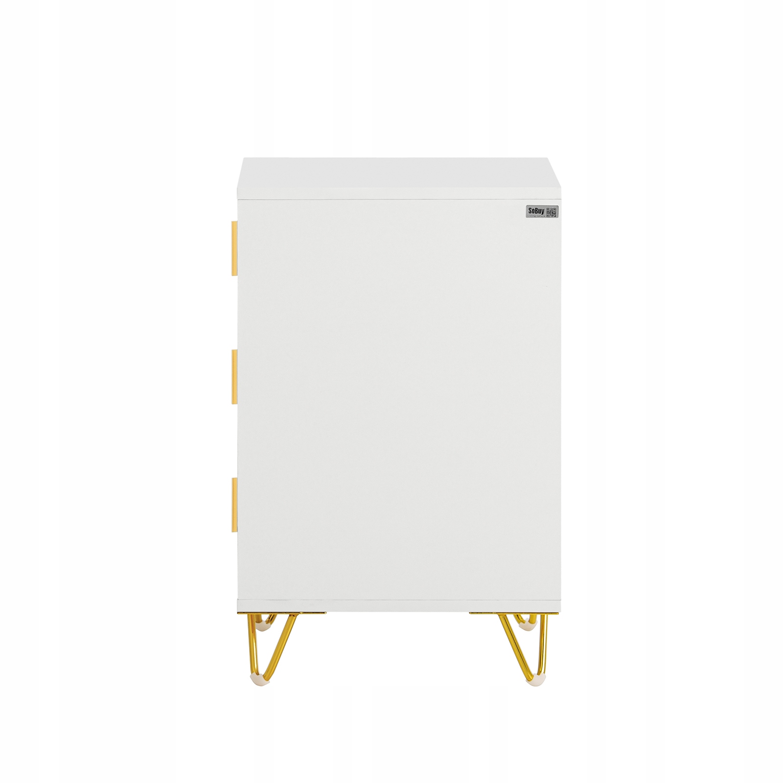SoBuy Nattduksbord med 3 lådor Soffbord Sidobord Sängbord FBT115-L-WX2