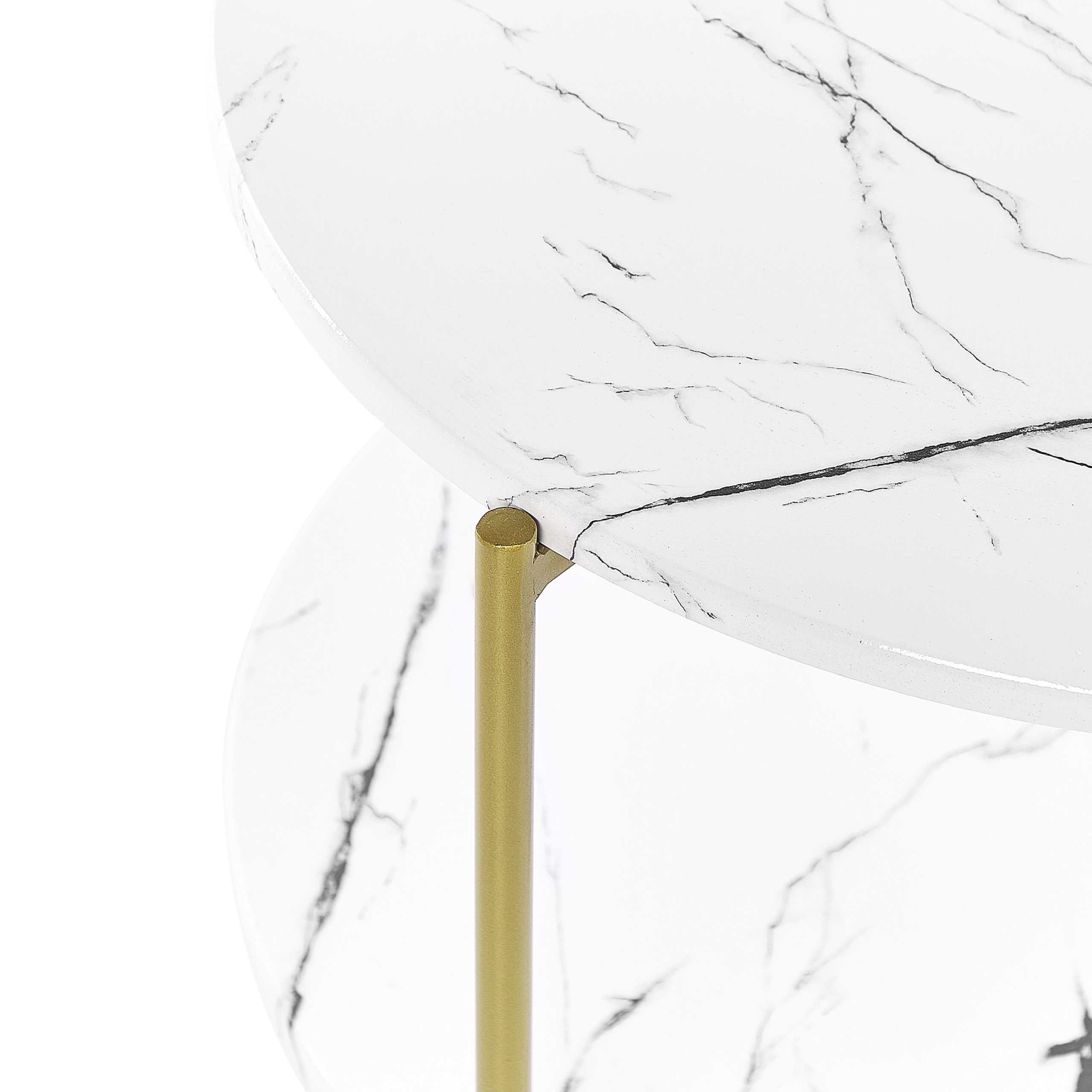 Sidobord REVA Vit marmor