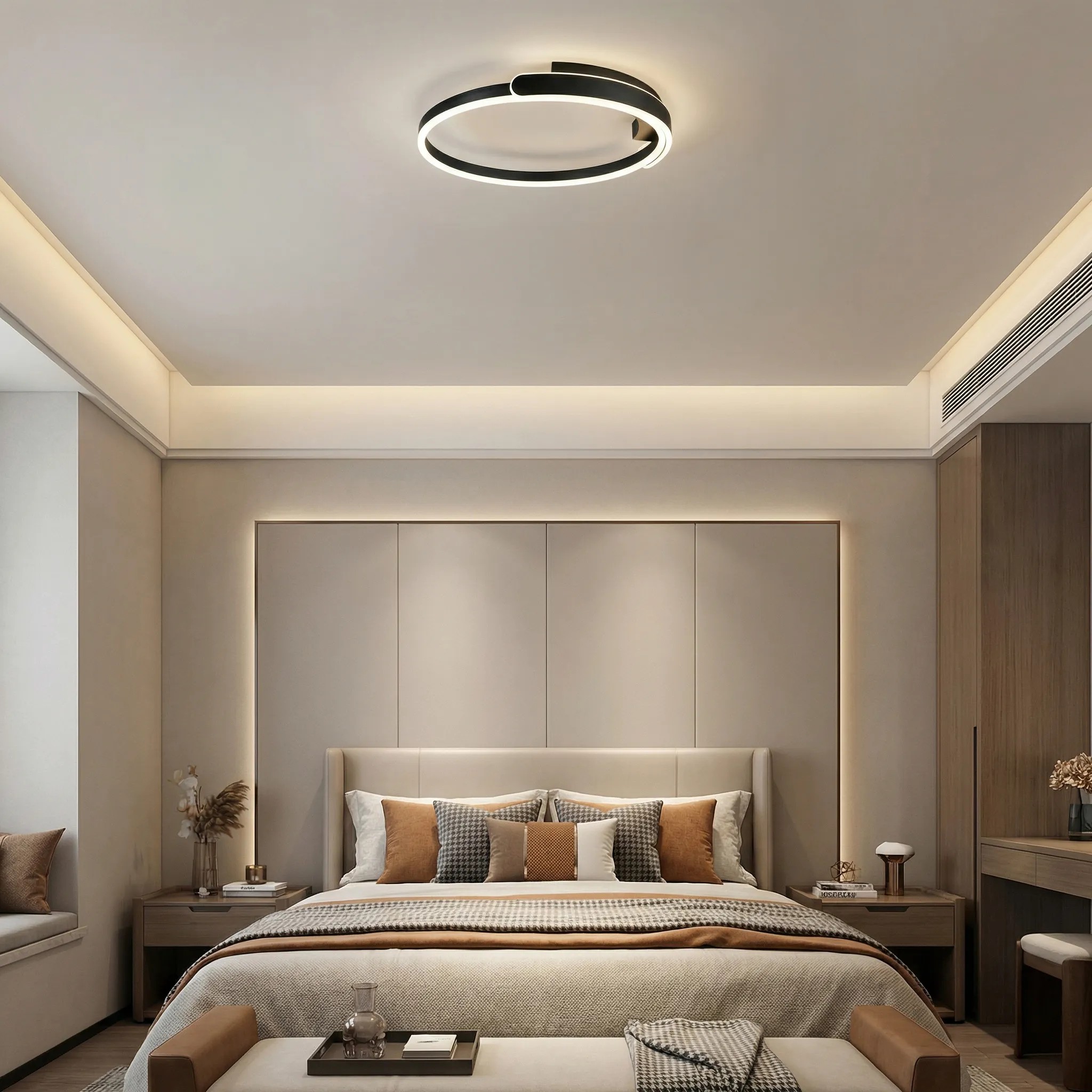 TOOLIGHT taklampa APP1925-C Black LED Svart 49,5x49,5xcm