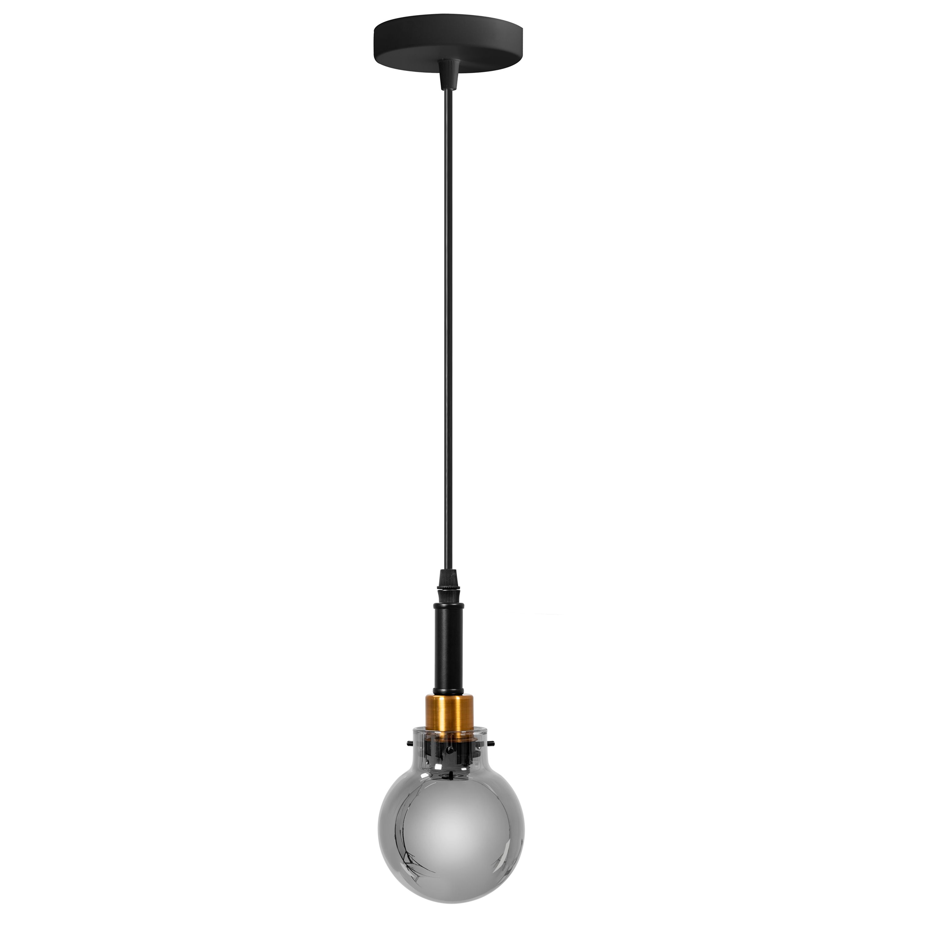 TOOLIGHT hängande taklampa APP1124-1CP Svart/Guld 15x10x15cm