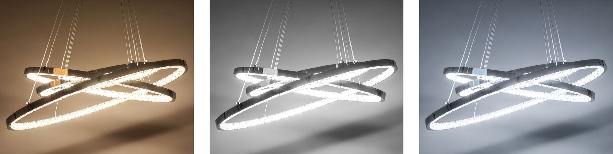 TOOLIGHT hängande taklampa APP772-3CP Ljusgrå 77x77x100cm