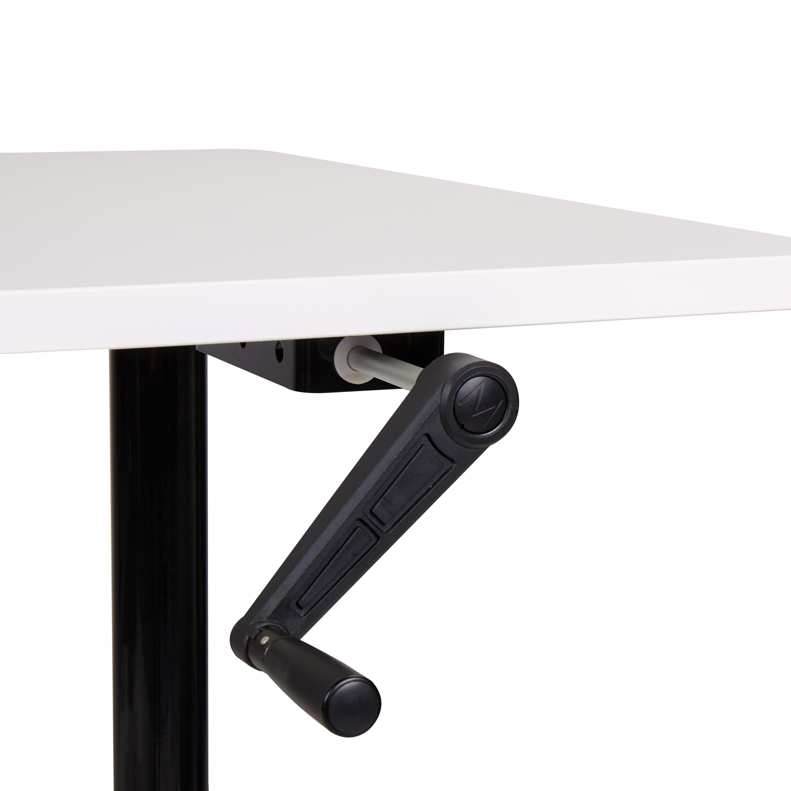 Manuellt höj- och sänkbart skrivbord DESTINAS 120 cm 72 cm Vit/ Svart