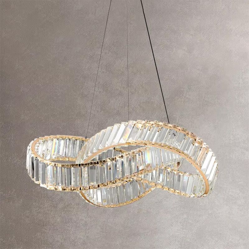 TOOLIGHT hängande taklampa LED APP1538-CP Guld 58x58x45cm