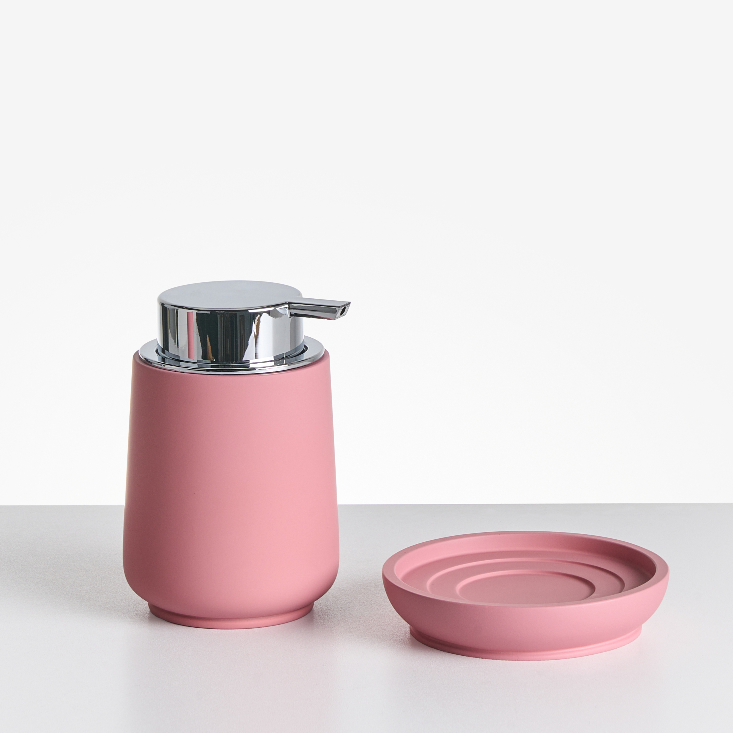 Set med badrumstillbehör i 4 delar SUCHES Rosa