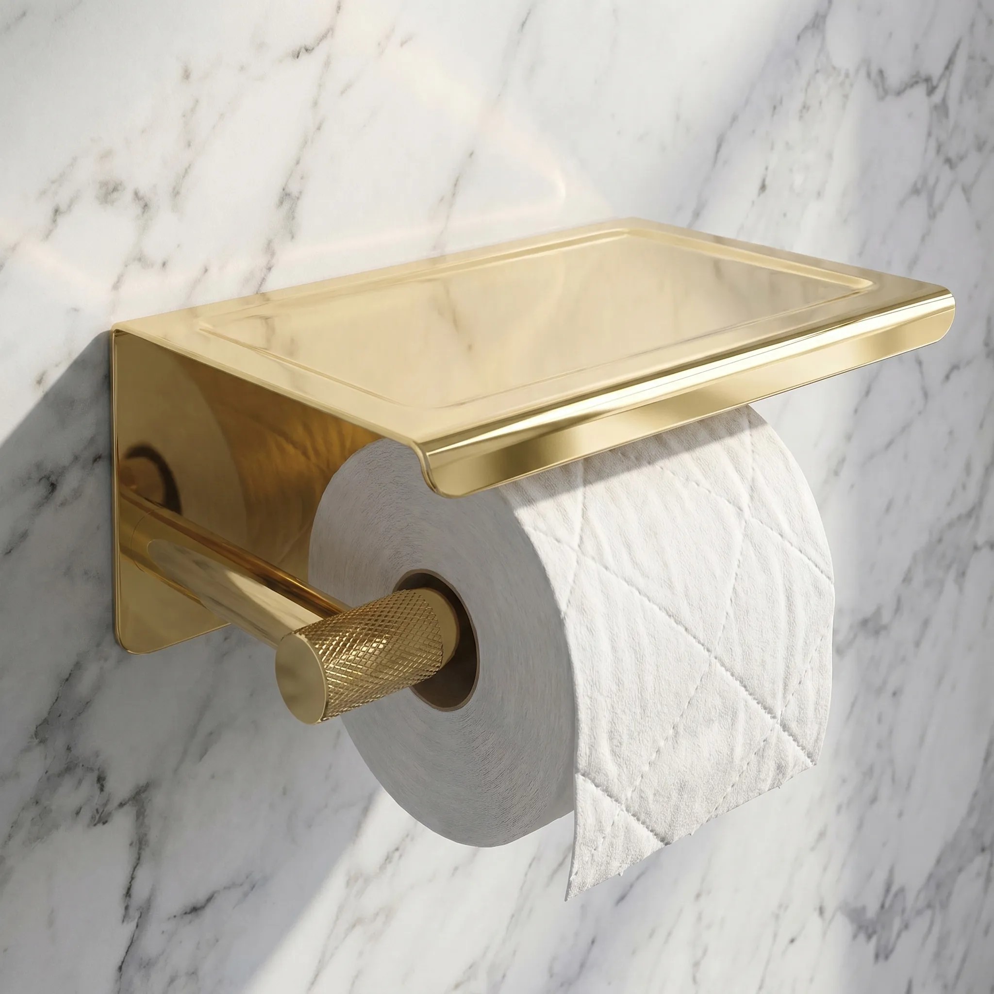 REA Toalettpappershållare 6613 MODERN Guld, 11,5x19x8cm