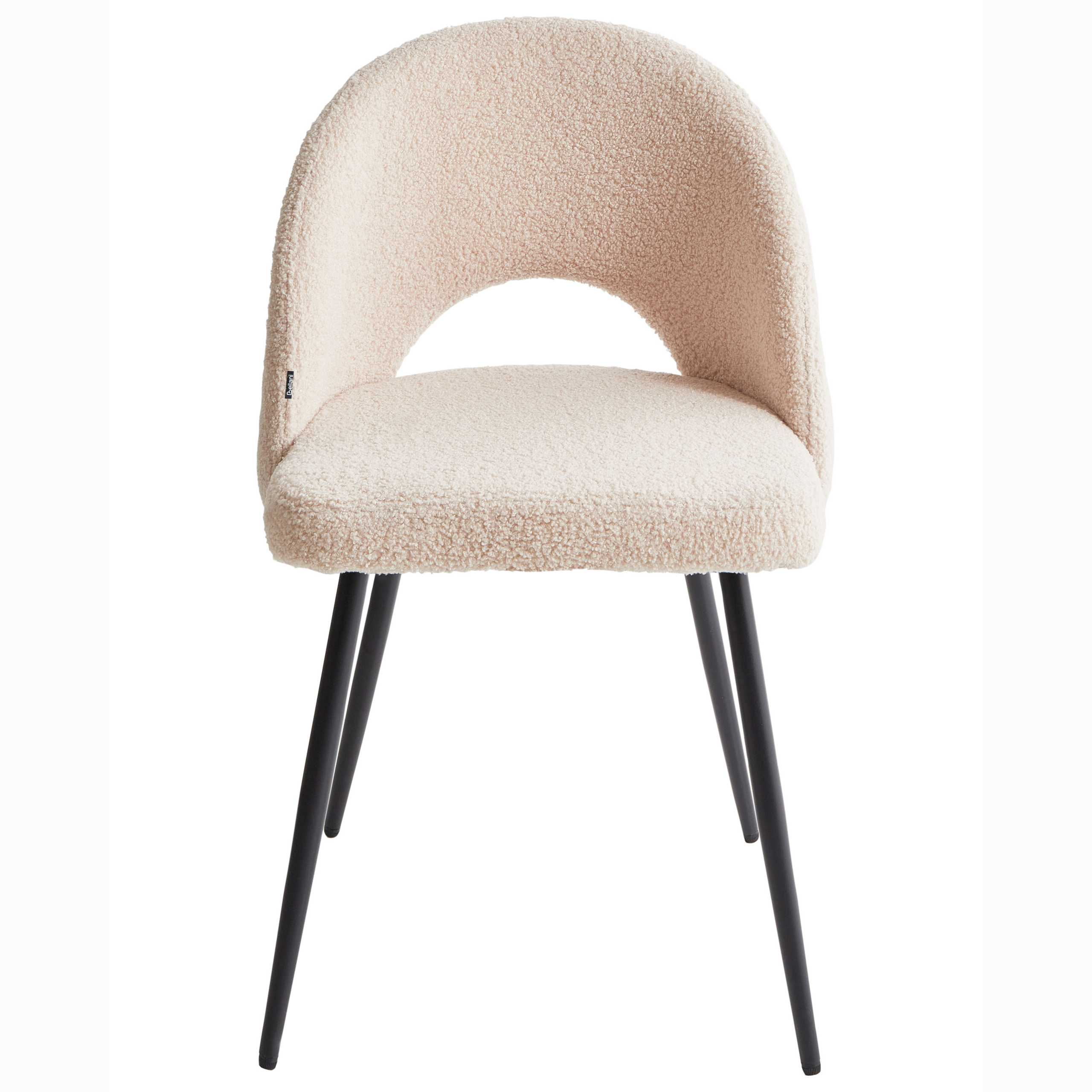 Set med 2 matstolar ONAGA Bouclé Beige