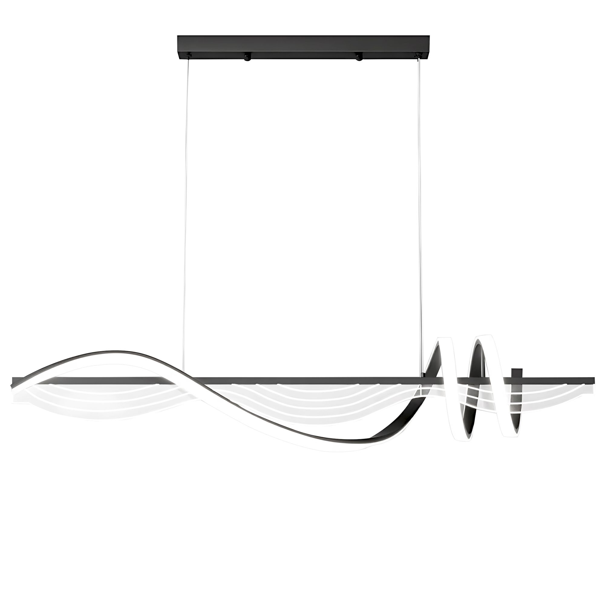 TOOLIGHT hängande taklampa LHJ041-CP 120cm LED Svart 100x18x18cm