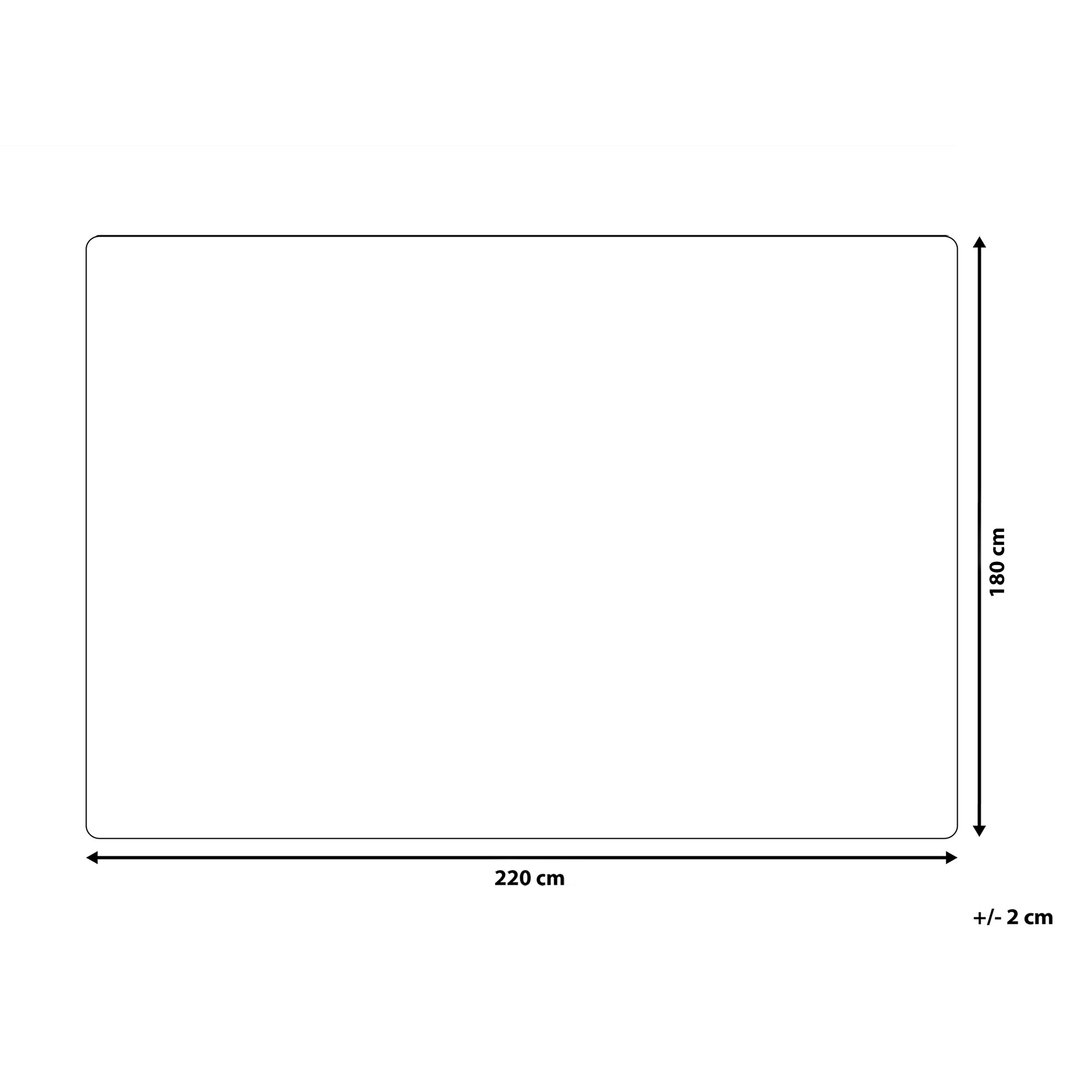 Pläd ASDAD 180 x 220 cm Brun