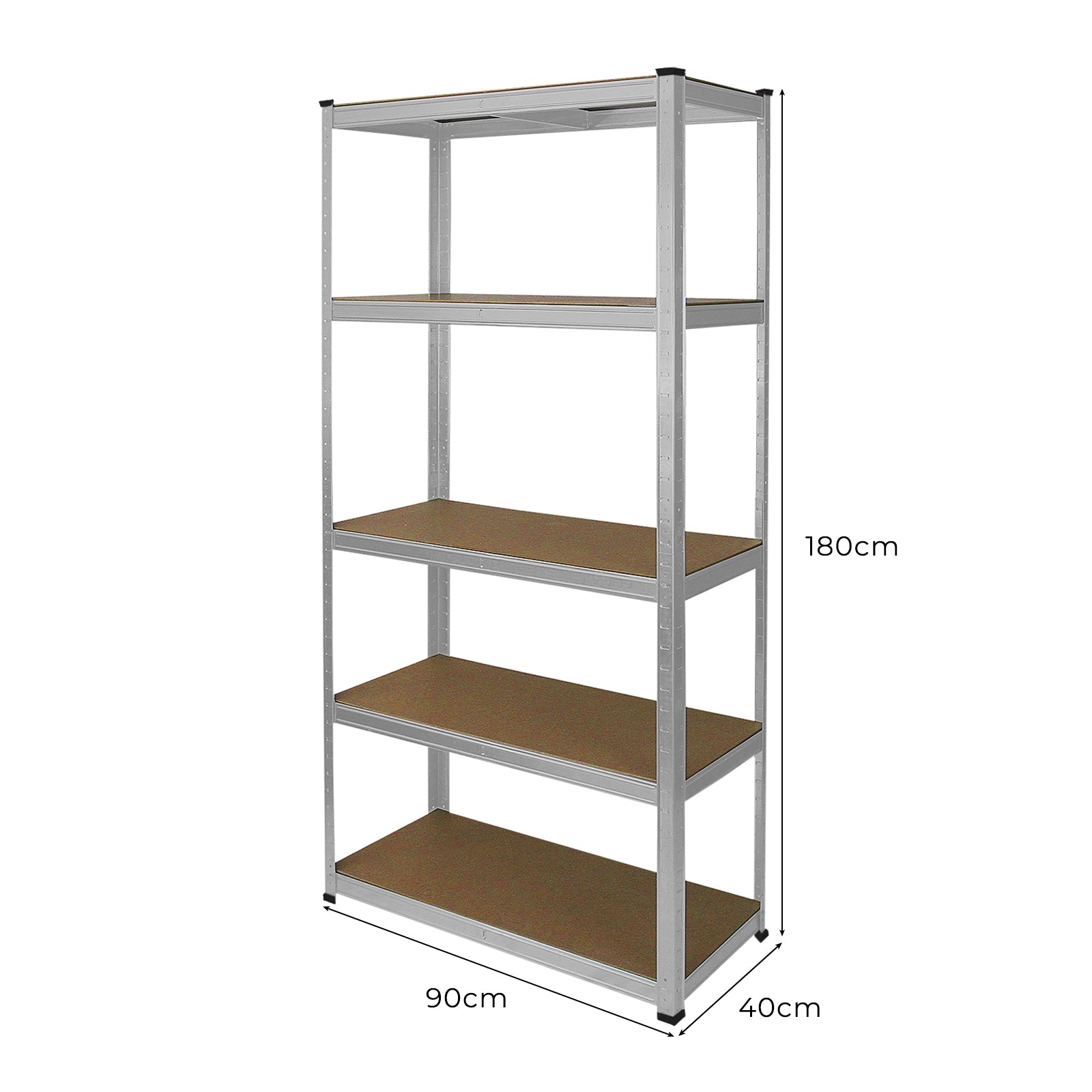 Galvaniserade hyllor 90 x 40 x 180