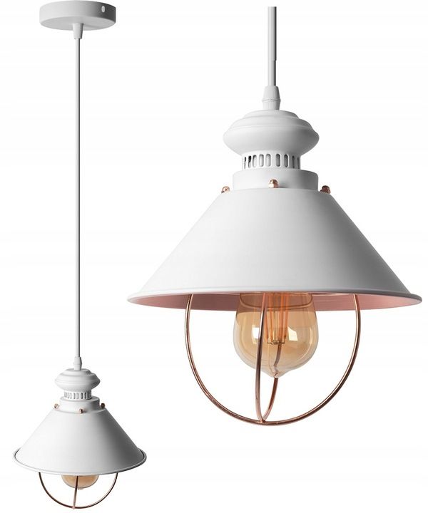Toolight Hängande taklampa APP103-1CP LINZ Vit 21,5x10x24cm