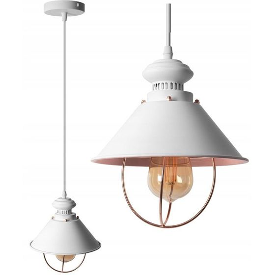 Toolight Hängande taklampa APP103-1CP LINZ Vit 21,5x10x24cm