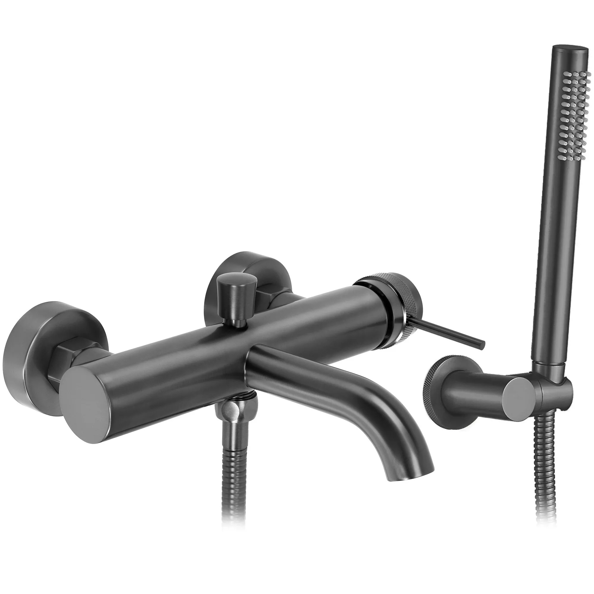 REA Badkarsblandare Lungo Grip Titan, 19x15x4cm